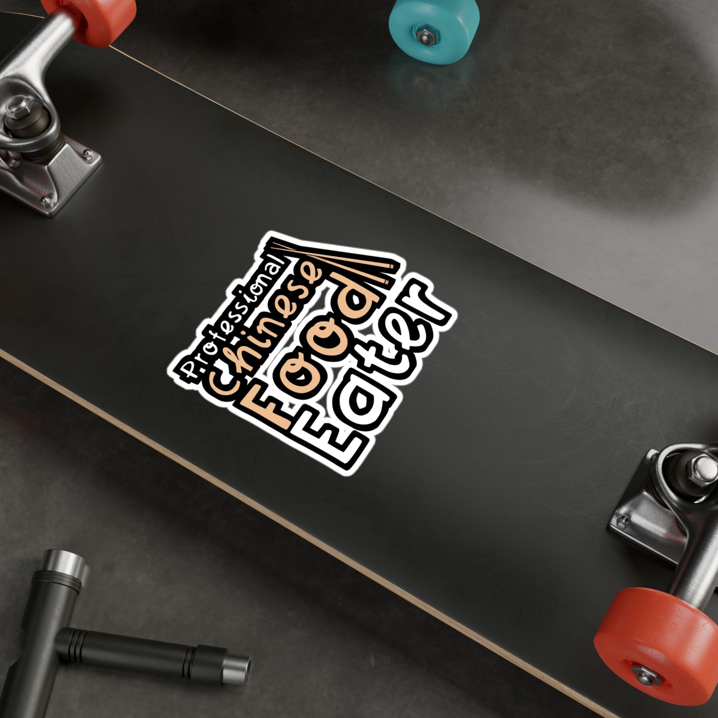 Professional Chinese Food Eater - Japanese Sticker for Wall, Laptop, Window, Truck, Car Japanese Gift Vinyl Food Decal Sticker