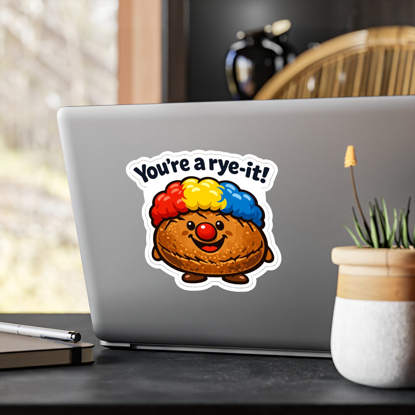 Baking Sticker You’re a rye-it! Funny Sourdough Baker Quote Decals Waterproof Vinyl for Laptop Water Bottle