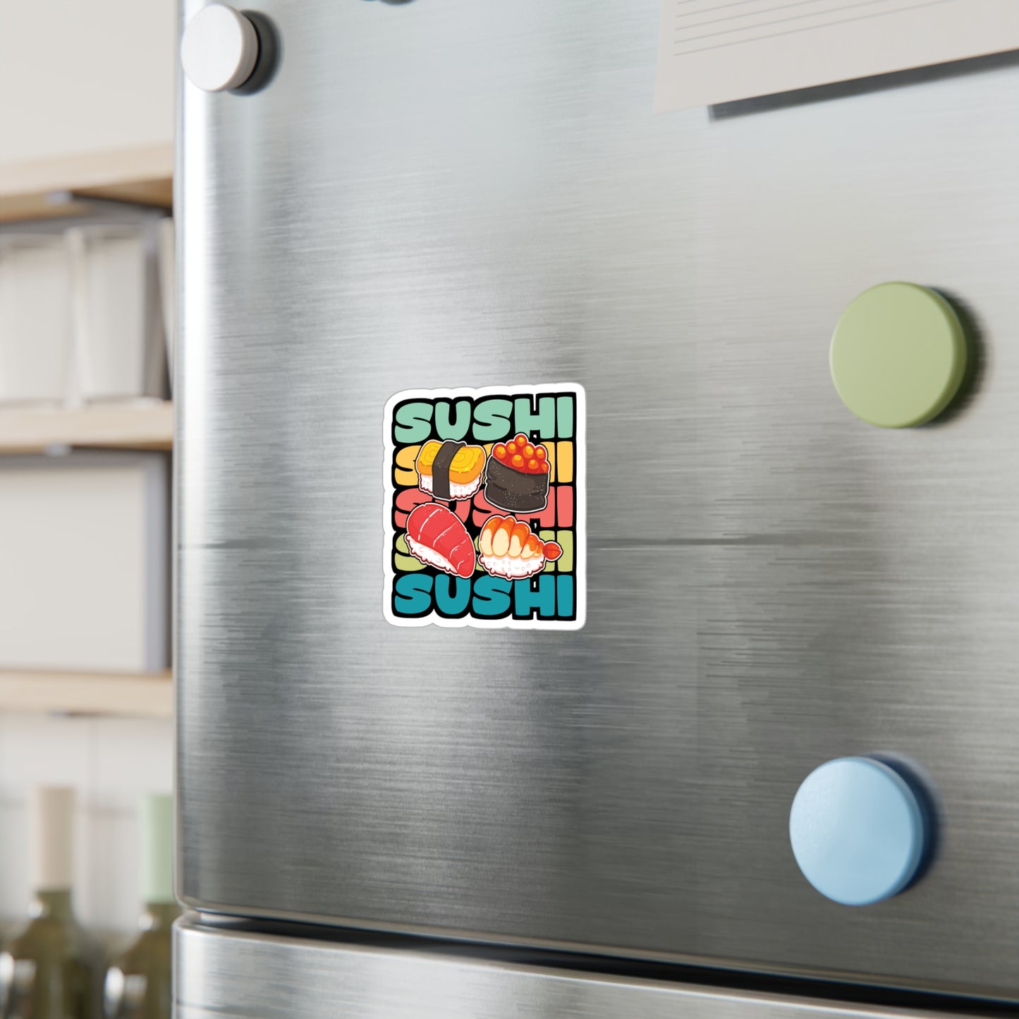 Sushi - Japan Sticker for Car Window Laptop Sticker. Water Bottle Sticker, Vinyl Japanese Decal, Gift idea Sticker - Japan Gift