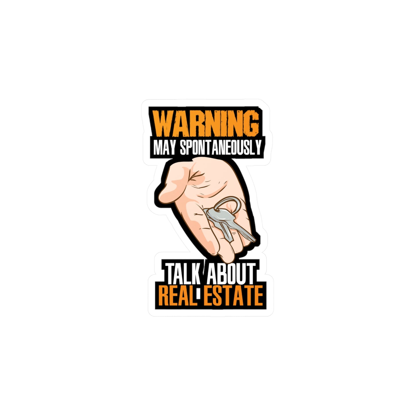 Talk About Real Estate Realtor | Realtor Sticker | Closure Decals | Real-estate Laptop Sticker | Realtor Gift | Closure Gift