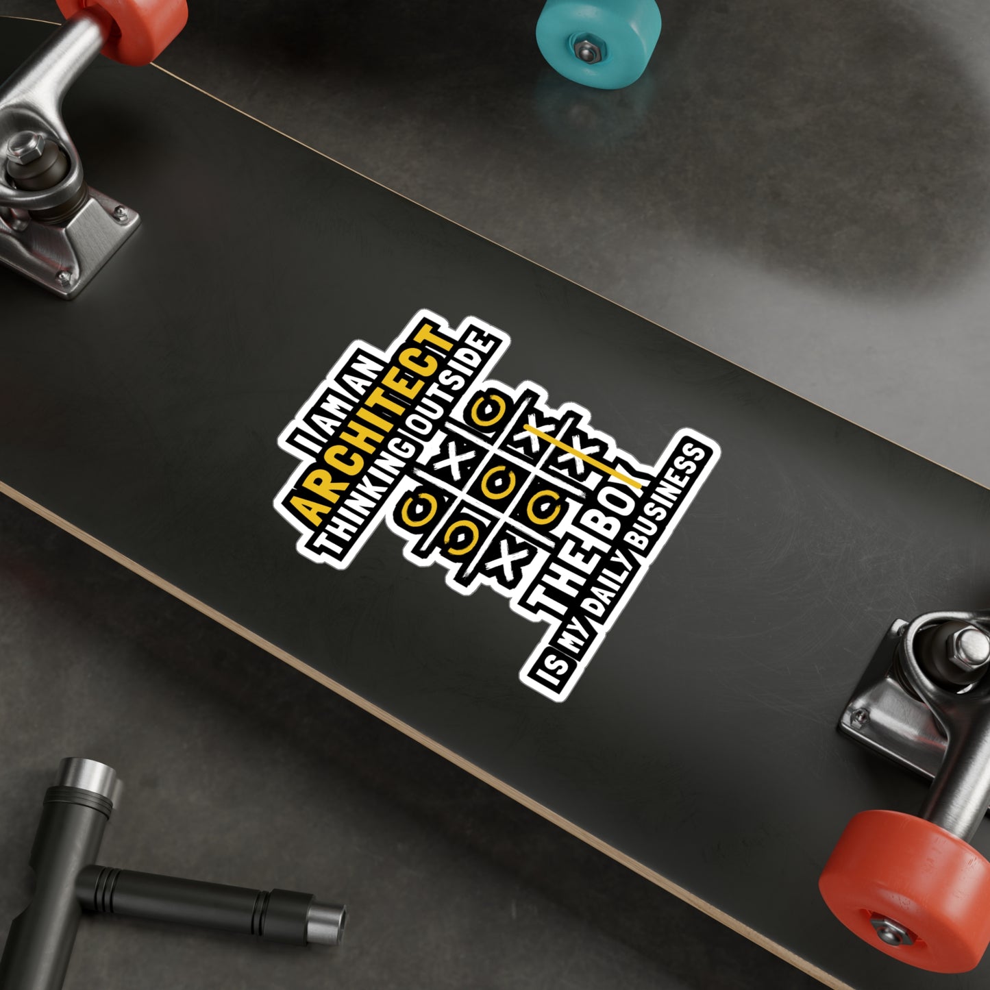 I'm An Architect Thinking Outside The Box Is My Daily Business - Architecture Sticker for Laptop Sticker. Water Bottle Sticker, Vinyl Studio Decal - Architecture Gift