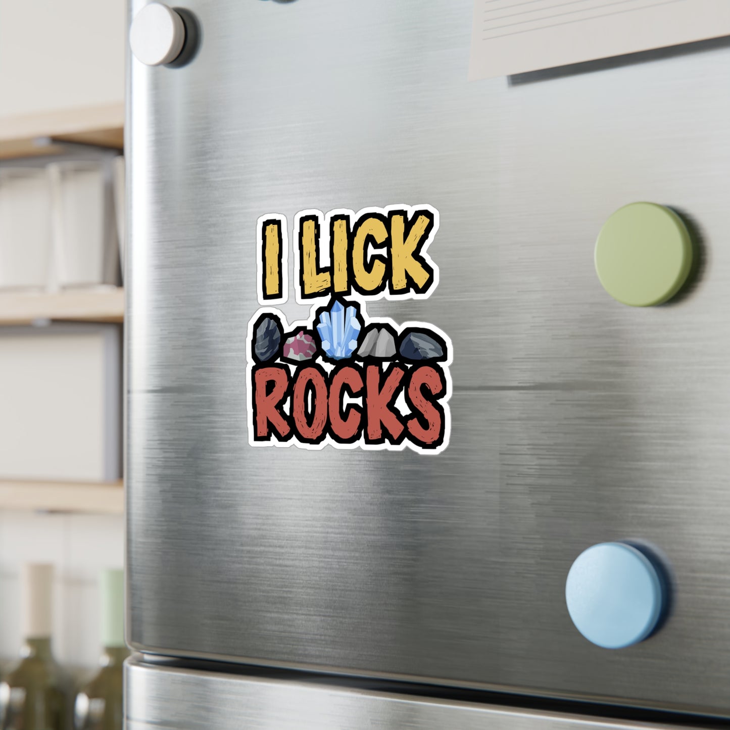 I Lick Rocks - Geology Sticker for Car Window Laptop Sticker. Water Bottle Sticker, Vinyl Geologist Decal, Rocks Sticker - Geology Gift
