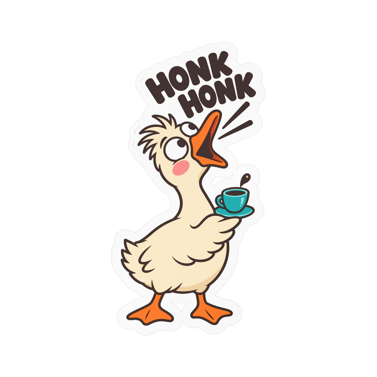 Espresso Sticker with HONK HONK Design – Playful Decals for Your Coffee Grinder or Digital Scale