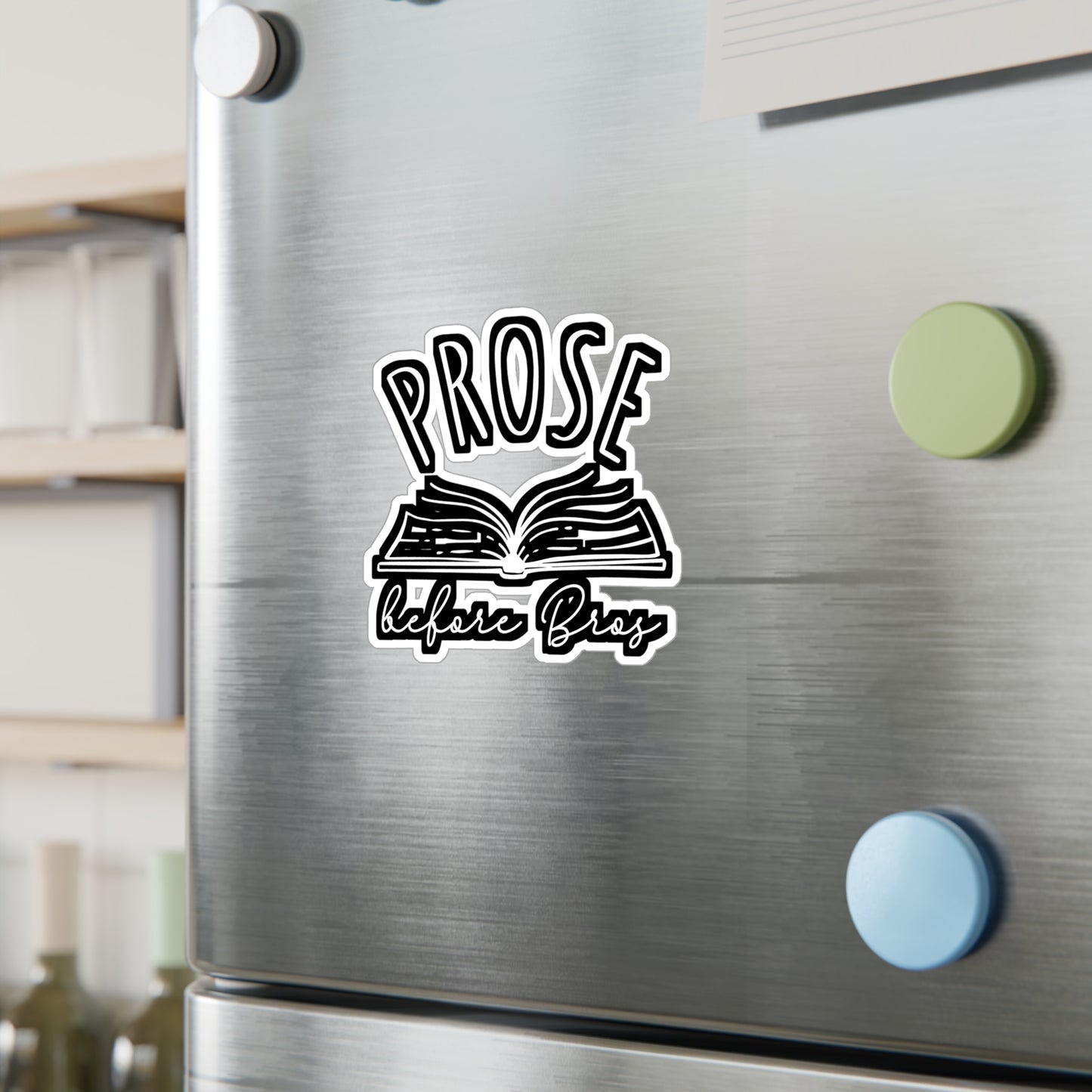 Prose Before Bros | Reading Sticker | Day Decals | Book Laptop Sticker | Reading Gift | Day Gift
