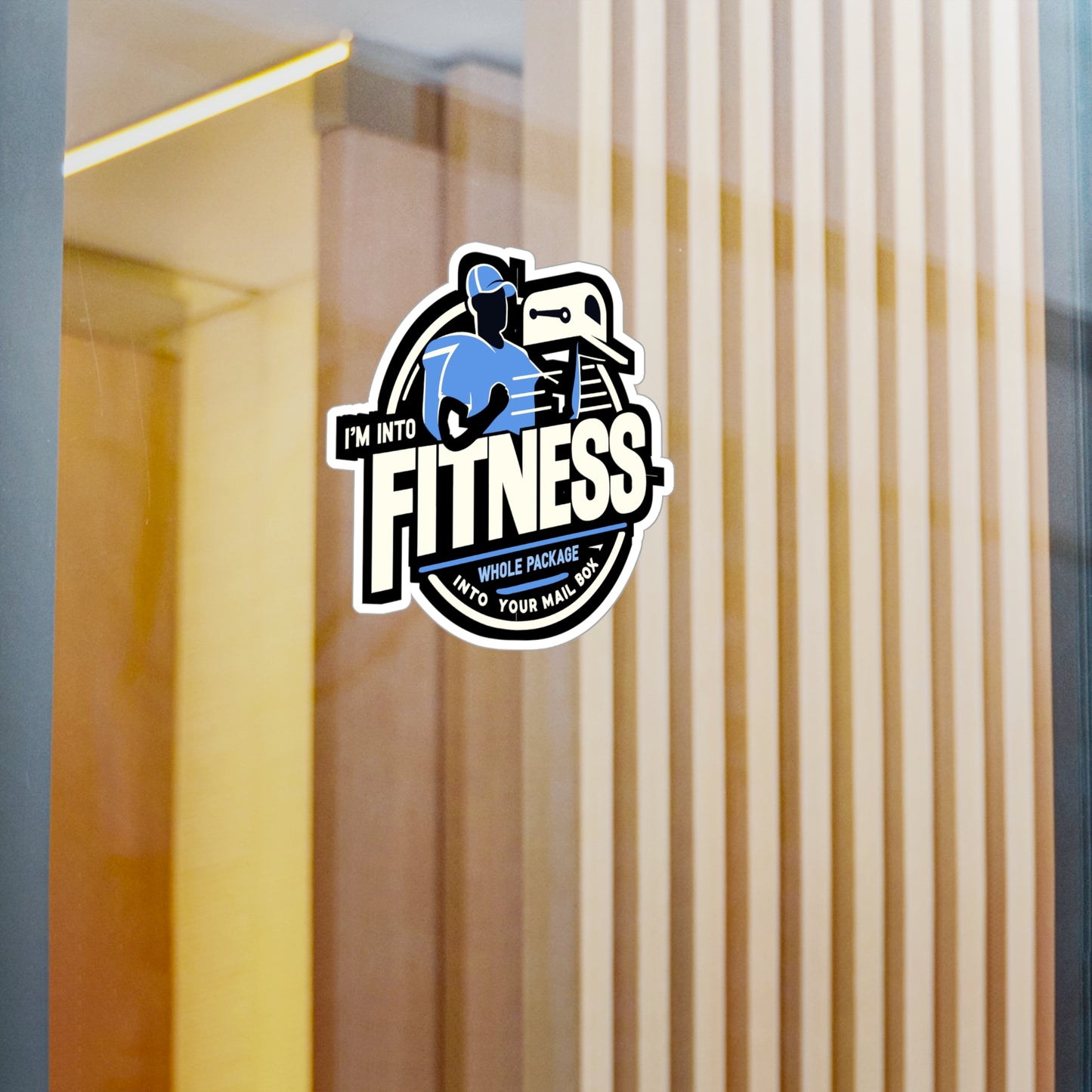 I'm Into Fitness  Whole Package In Your Mailbox - Postal worker Sticker for Laptop Sticker. Water Bottle Sticker, Vinyl Funny postal worker Decal - Postal worker Gift