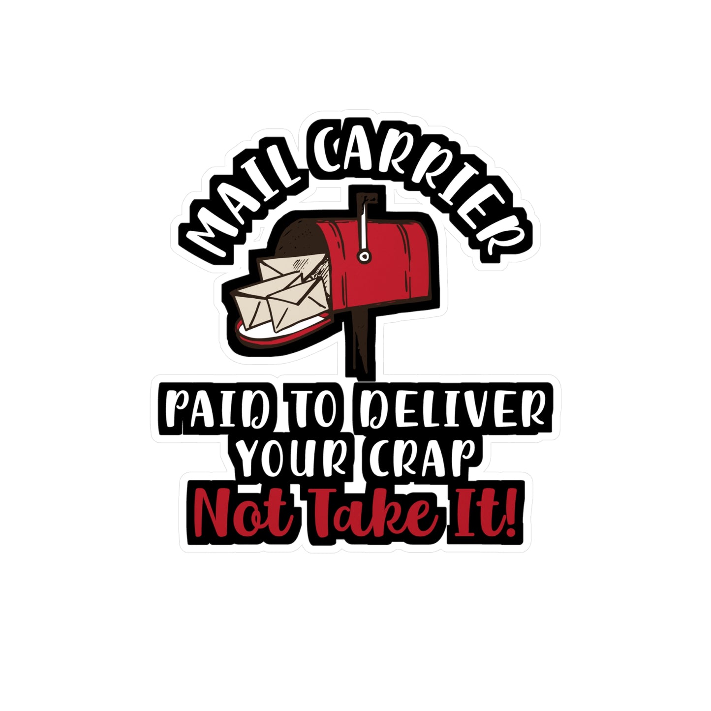 Mail Carrier | Postal worker Sticker | Funny postal worker Decals | Postman Laptop Sticker | Postal worker Gift | Funny postal worker Gift