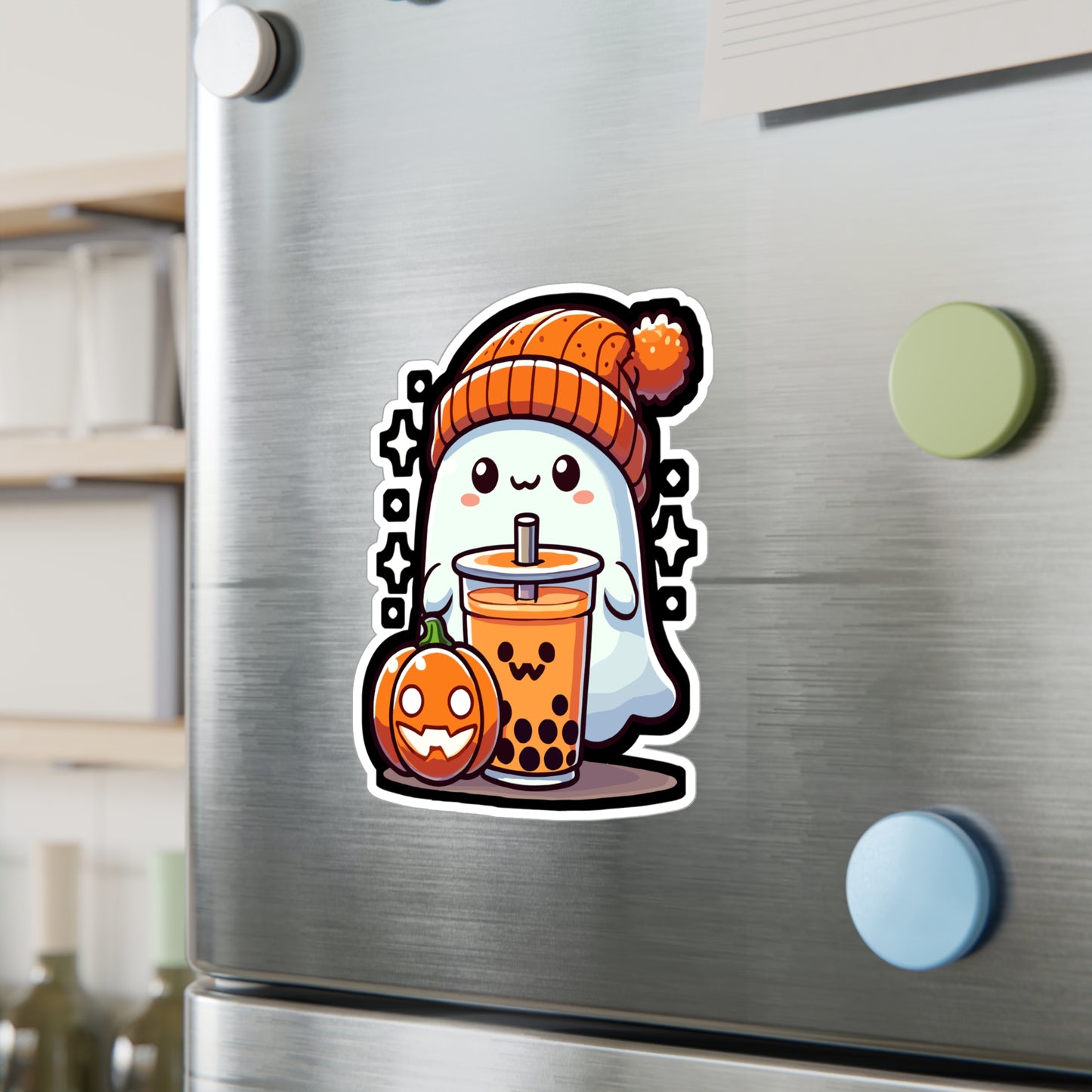 Halloween Costume Ghost Sweets Tee - Halloween Sticker for Laptop Sticker. Water Bottle Sticker, Vinyl Ghost Decal - Halloween Gift