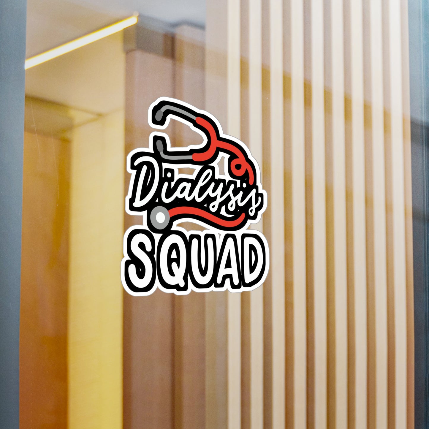 Dialysis Squad - Dialysis Sticker for Car Window Laptop Sticker. Water Bottle Sticker, Vinyl Kidney Decal, Stone Sticker - Dialysis Gift