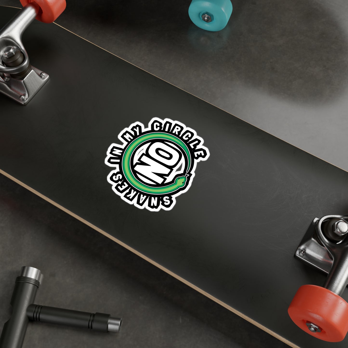 No Snakes In My Circle - Selfish Sticker for Laptop Sticker. Water Bottle Sticker, Vinyl Narcissist Decal - Selfish Gift