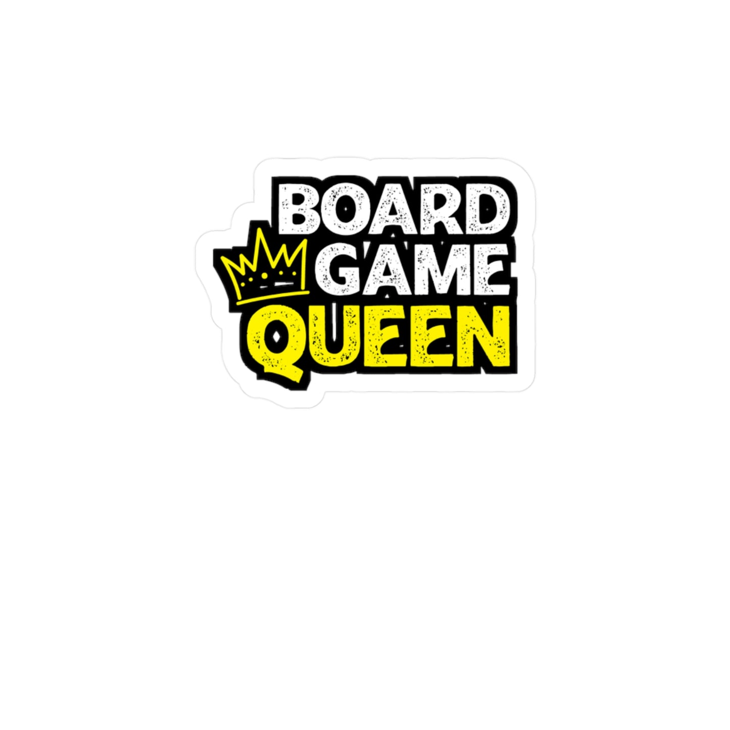 Board Game Queen - Boardgames Sticker for Laptop Sticker. Water Bottle Sticker, Vinyl Dice Decal - Boardgames Gift