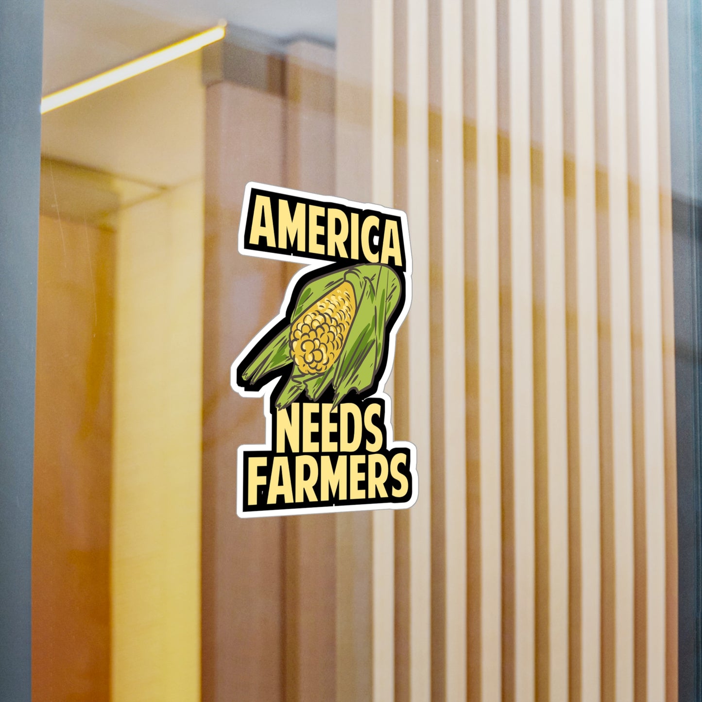 America Needs Farmers | Farmers Sticker | Tractor Vinyl Sticker | Livestock Laptop Sticker | Farmers Gift | Tractor Gift