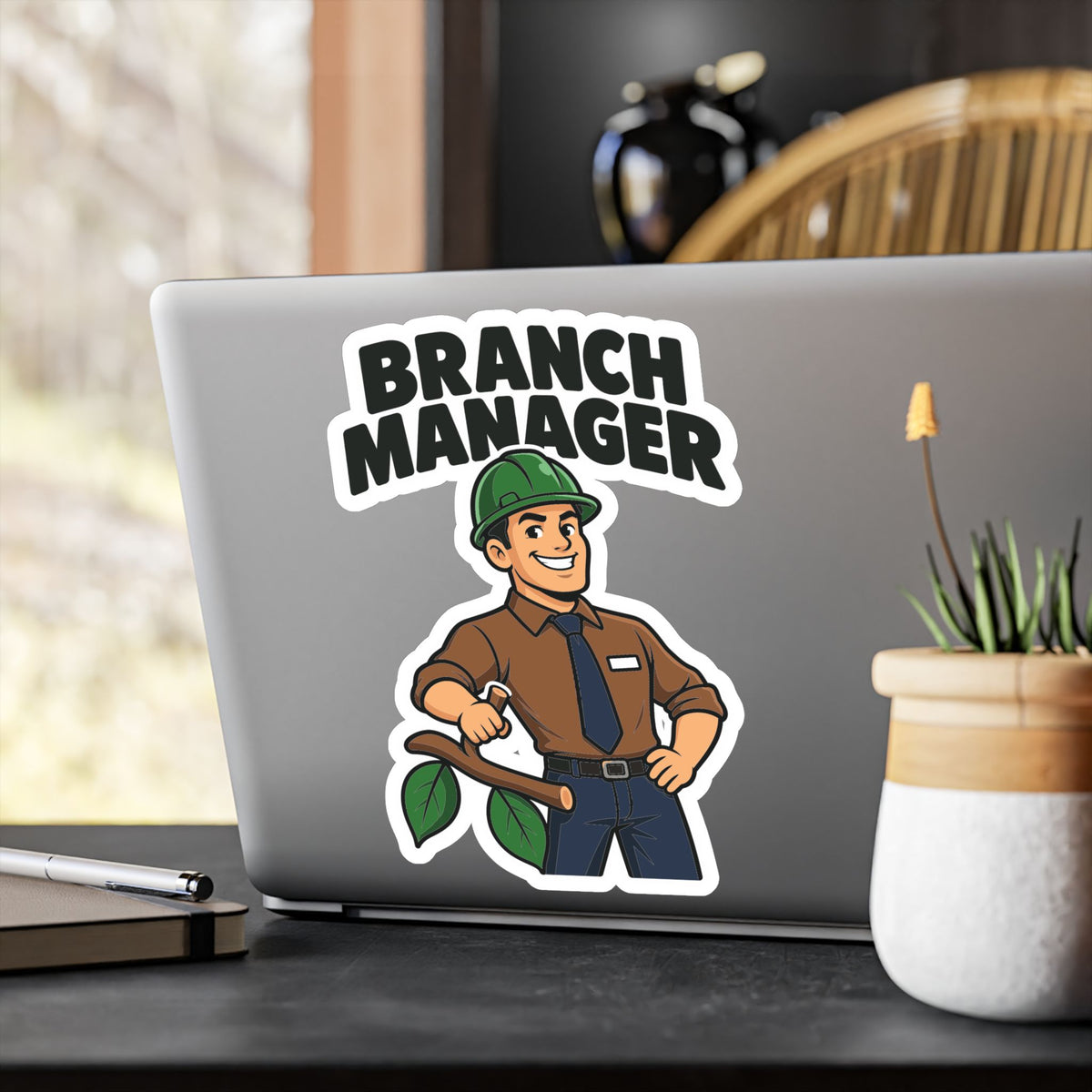 Tree Sticker - Branch Manager Design for Tree Workers, Laptop and Water Bottle Decals