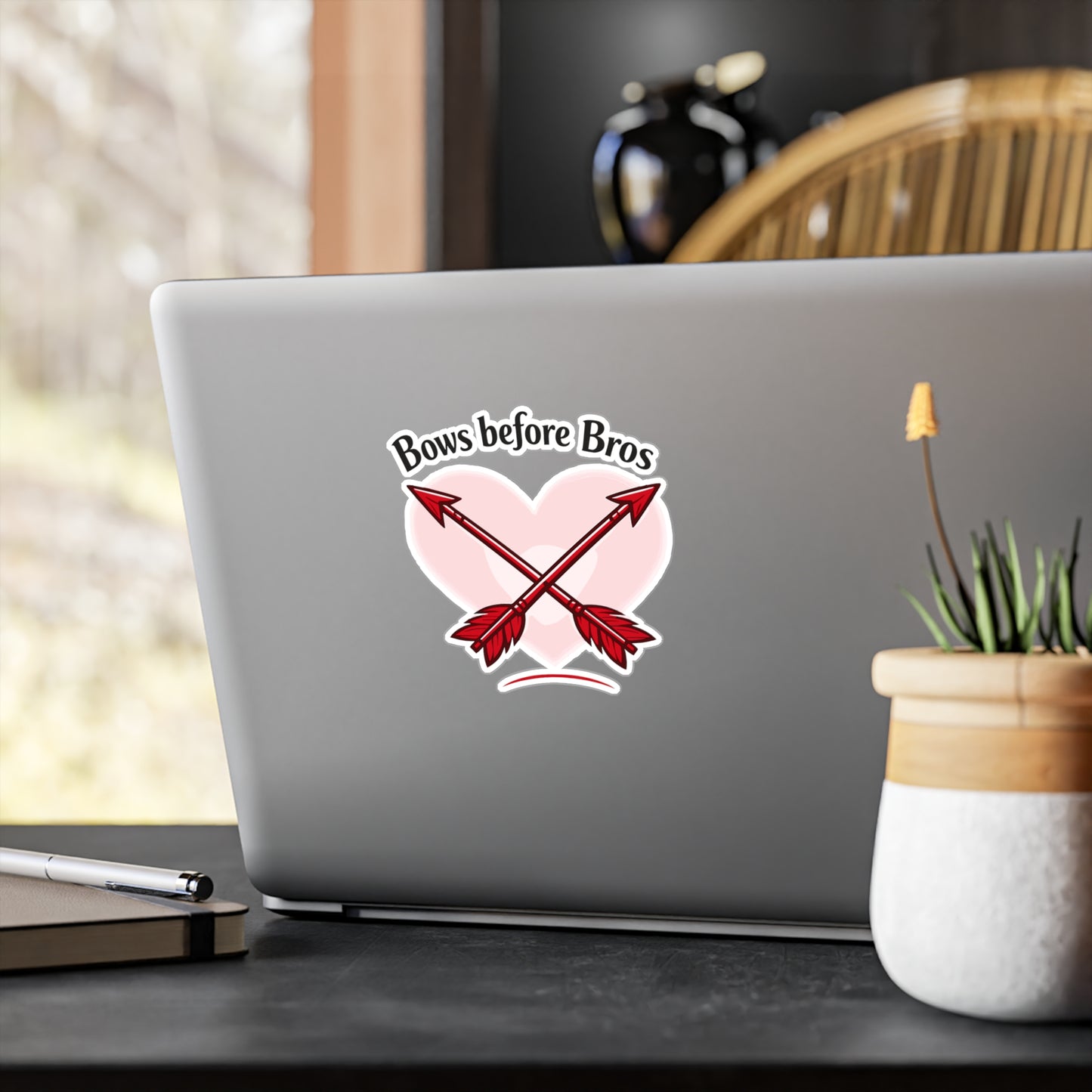 Archery Sticker Bows before Bros Funny Archer Hunting Shoot Design, Waterproof Vinyl Decals for Laptop Water Bottle