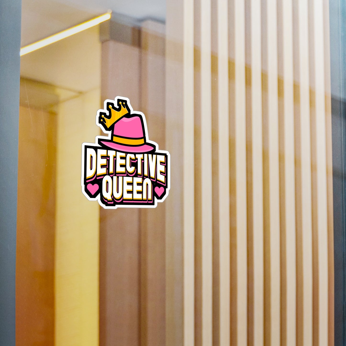 Detective Queen | Detective Sticker | Spying Decals | Investigator Laptop Sticker | Detective Gift | Spying Gift