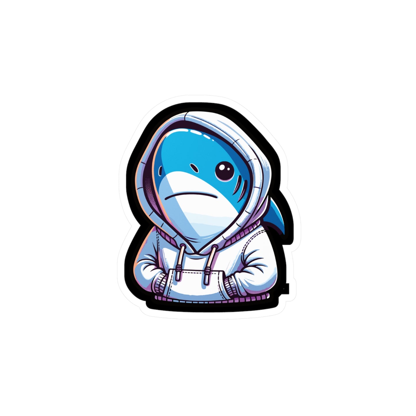 Cool Shark - Cool Sticker for Car Window Laptop Sticker. Water Bottle Sticker, Vinyl Shark Decal, Hoodie Sticker - Cool Gift