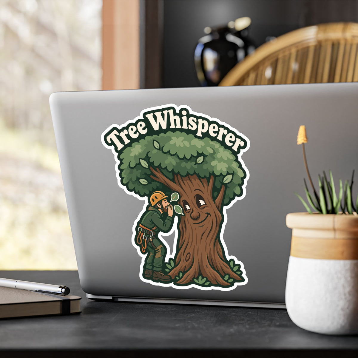 Tree Sticker - Tree Whisperer Design for the Outdoor Worker and Branch Manager, Laptop and Water Bottle Decals