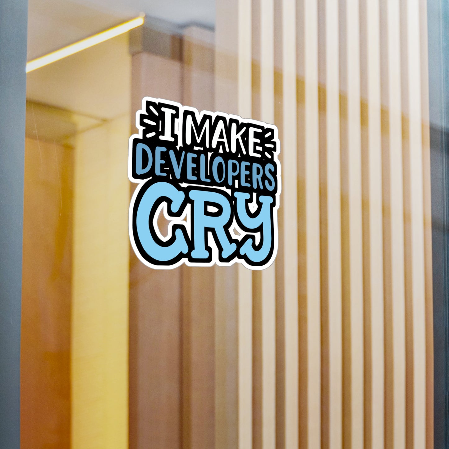 I Make Developers Cry - Sqa Sticker for Laptop Sticker. Water Bottle Sticker, Vinyl Software-quality Decal - Sqa Gift