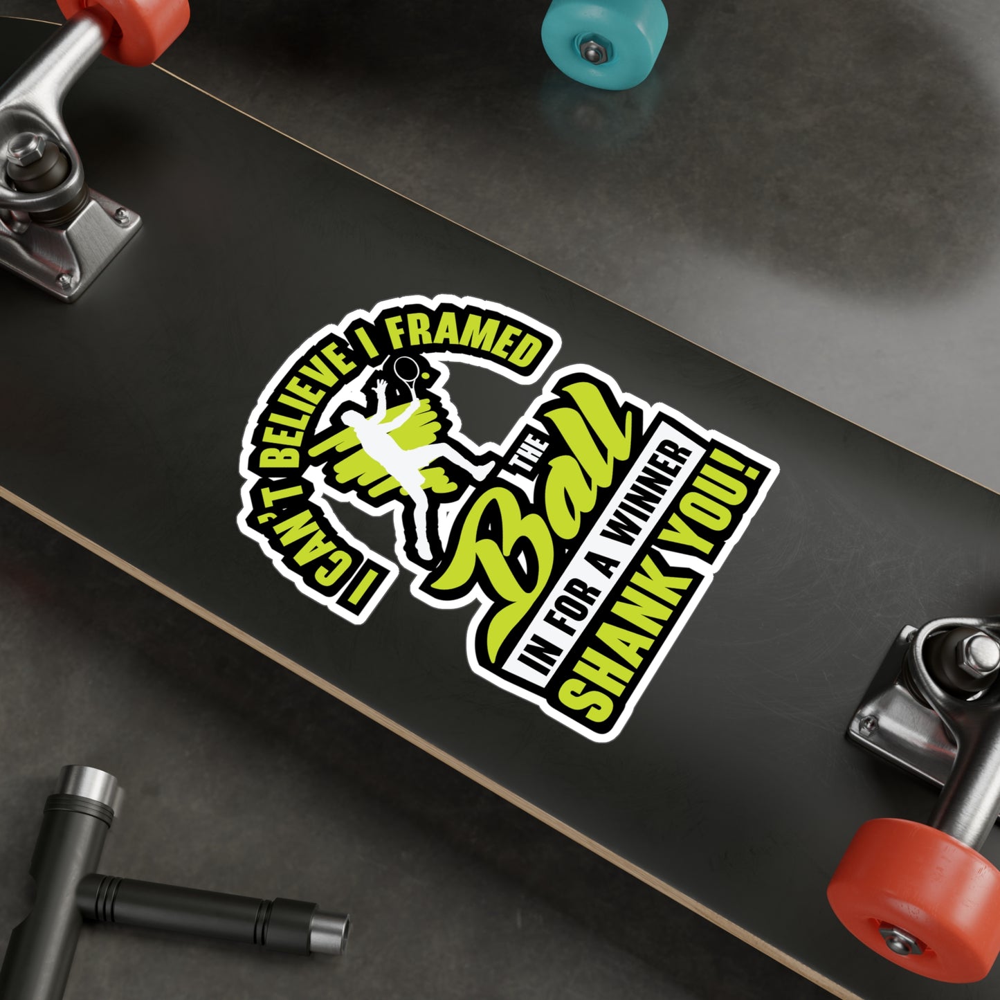 I Framed The Ball - Padel Sticker for Laptop Sticker. Water Bottle Sticker, Vinyl Padel court Decal - Padel Gift