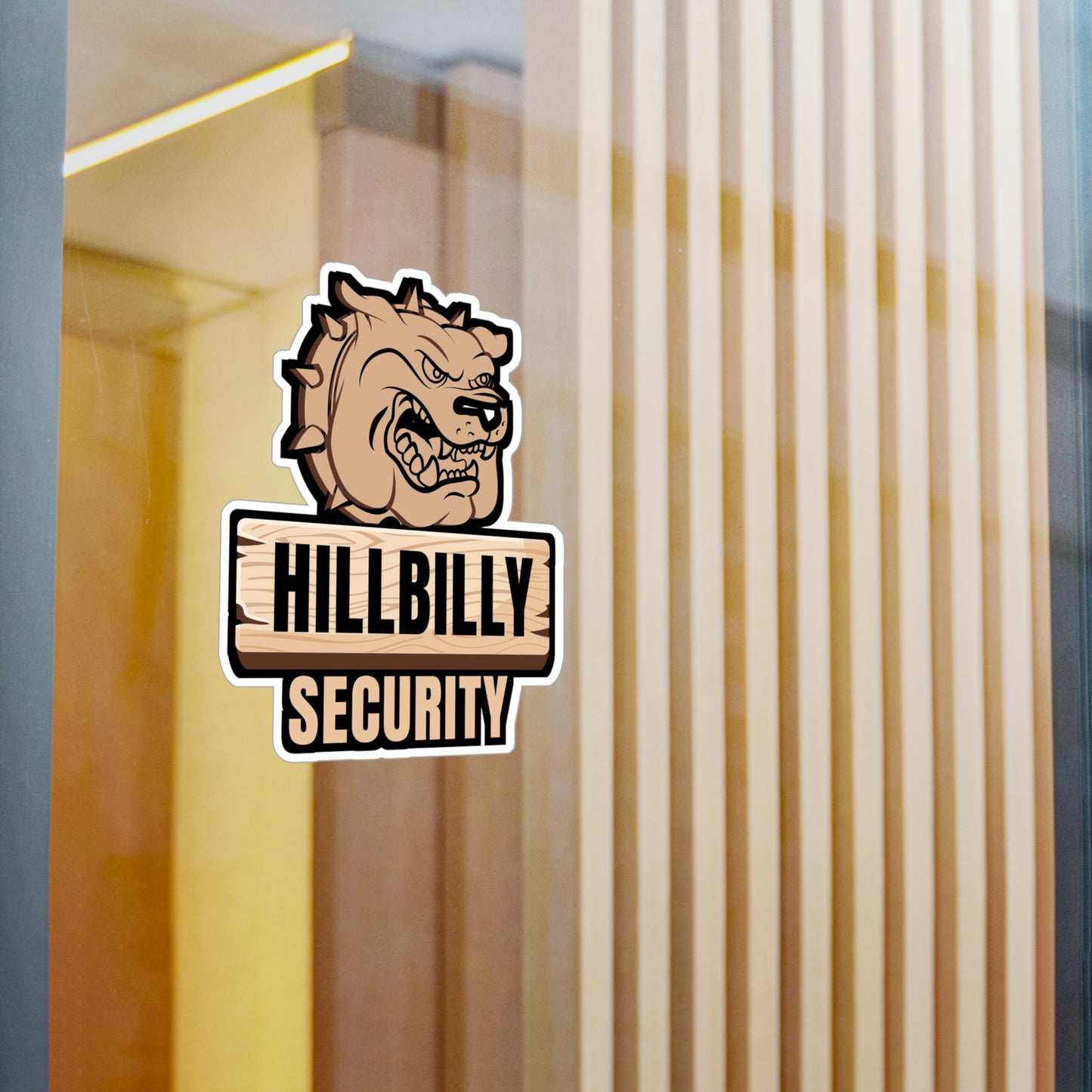 Hillbilly Security - Hillybilly Sticker for Wall, Laptop, Window, Truck, Car Hillybilly Gift Vinyl Redneck Decal Sticker