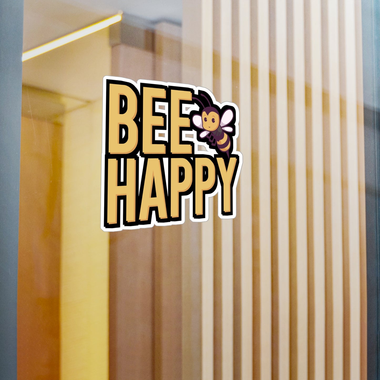 Be happy - Beekeeper Sticker for Wall, Laptop, Window, Truck, Car Beekeeper Gift Vinyl Beekeepers Decal Sticker