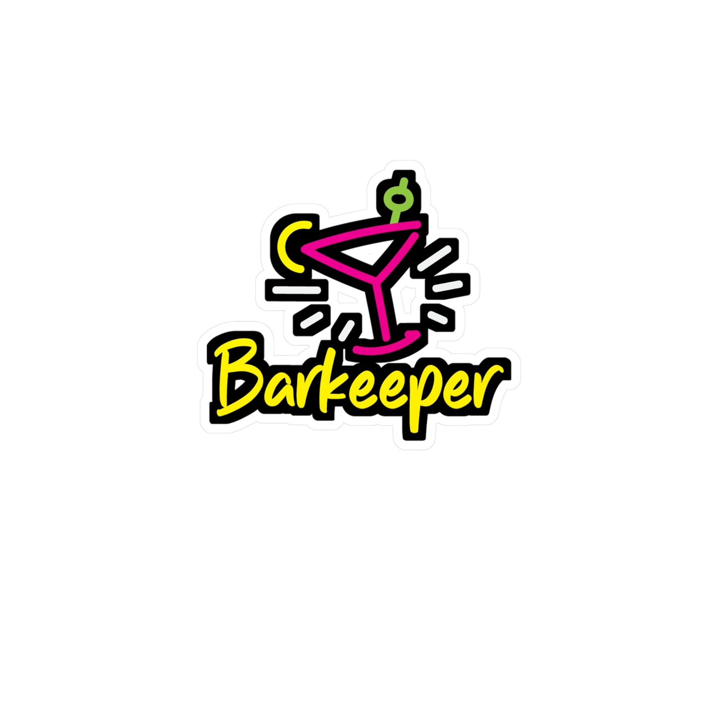 Mixology Mixologist Barkeeper - Bartender Sticker for Laptop Sticker. Water Bottle Sticker, Vinyl Tip Decal - Bartender Gift