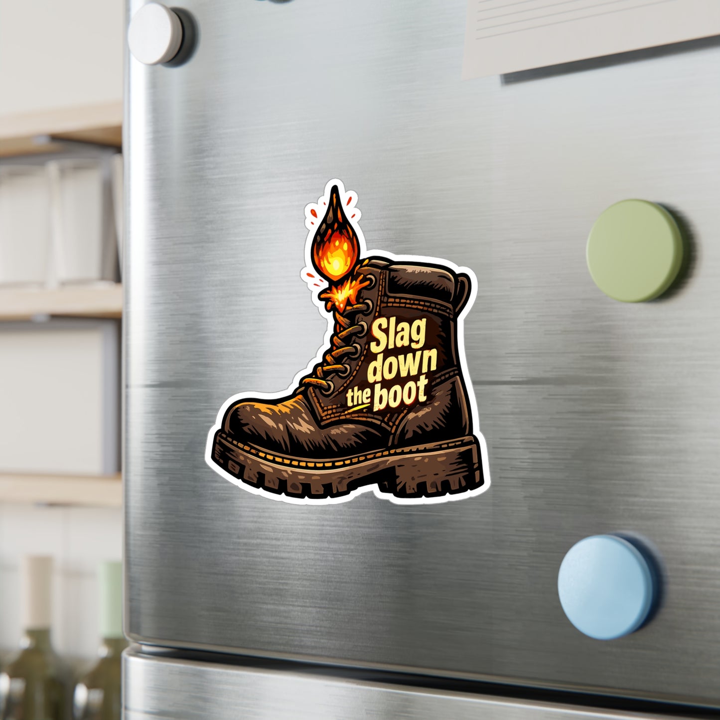 Welder Sticker Slag down the boot Welding Fabricator Arch Design Vinyl Waterproof Decals for Laptop Water Bottle