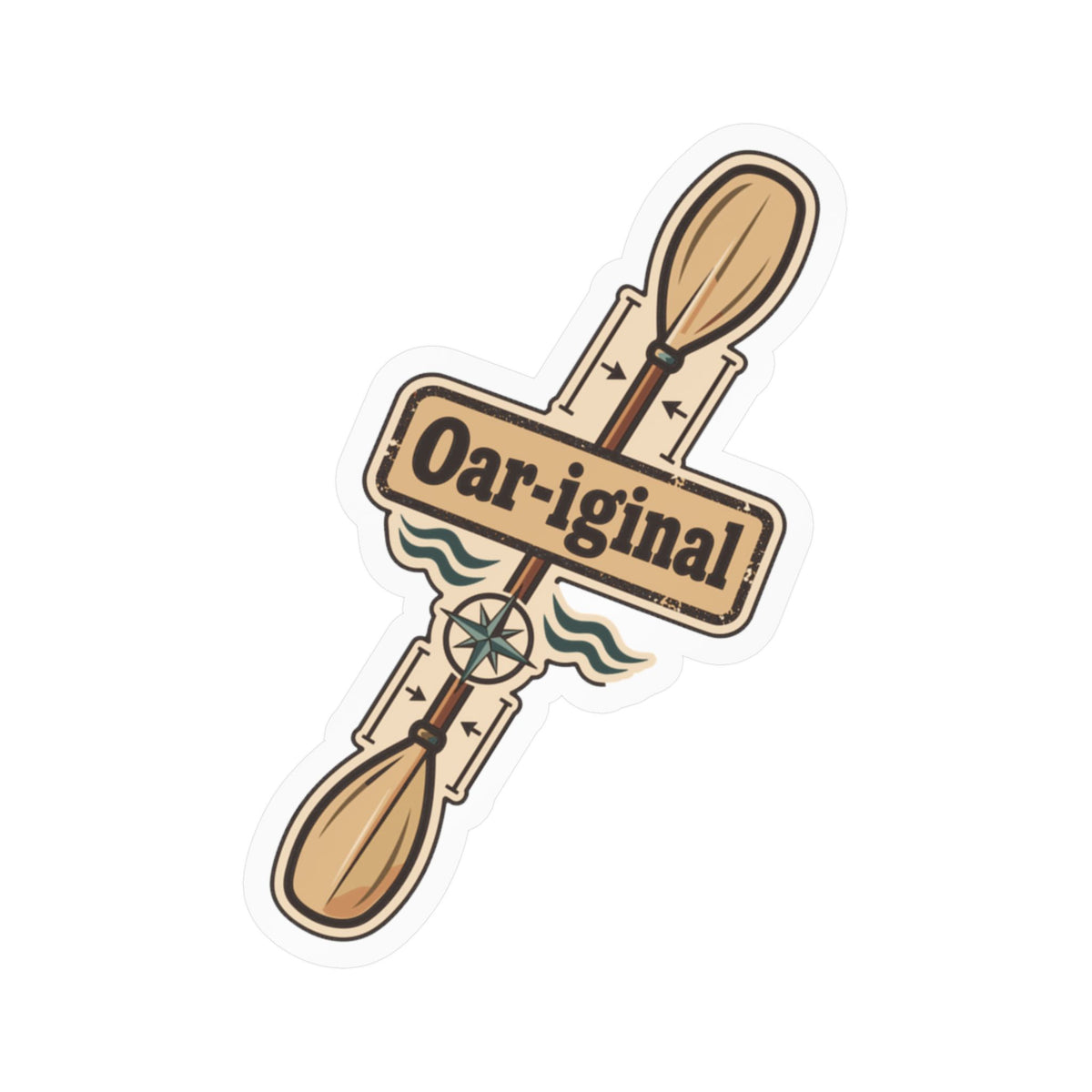 Kayak Sticker Oar-iginal - Funny Kayaking and Rowing Decals for Laptop or Water Bottle, Kayaker Gift