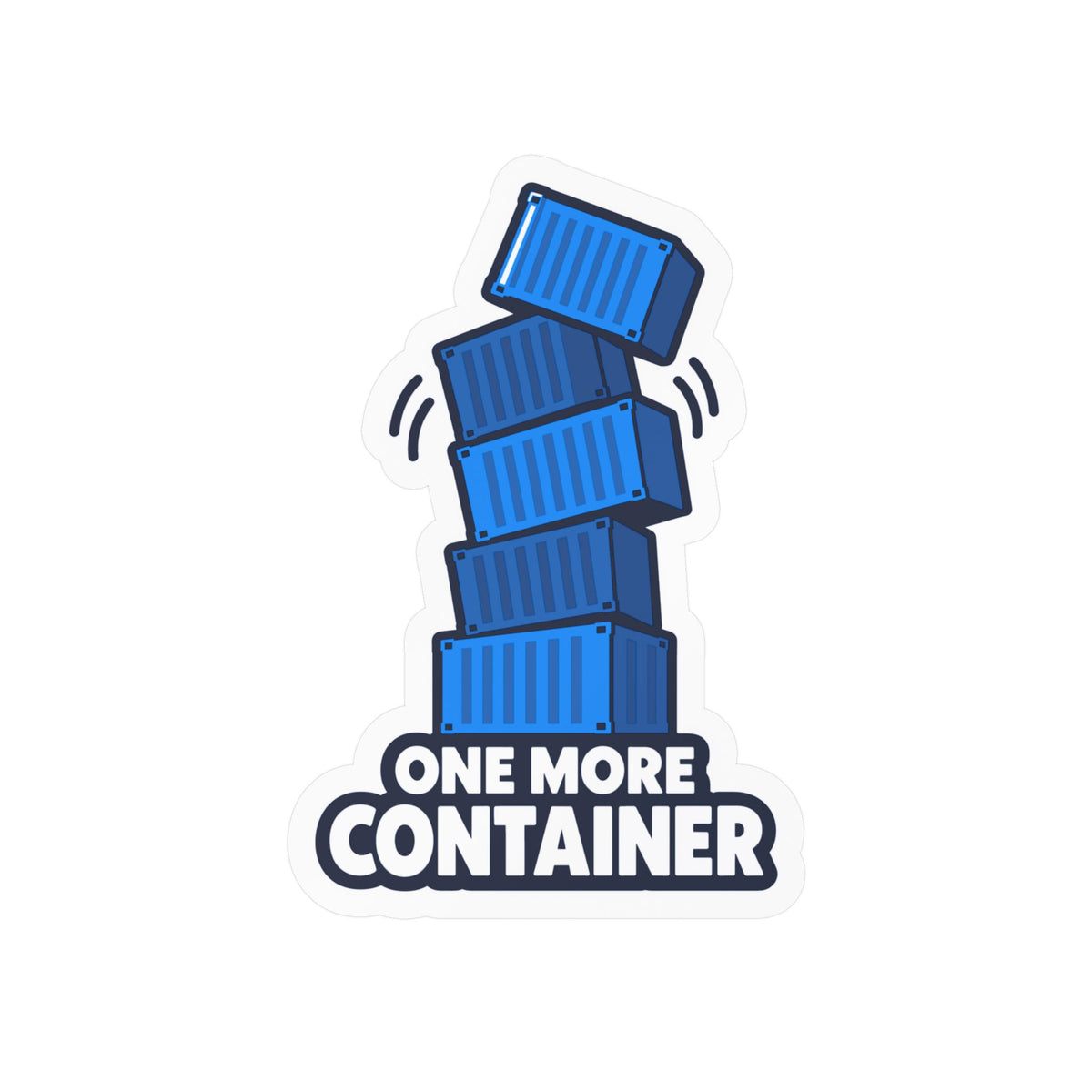 tech Sticker - One More Container, Reboot Button and Bandage-Inspired Design, Decorative decals for Laptop and Water Bottle