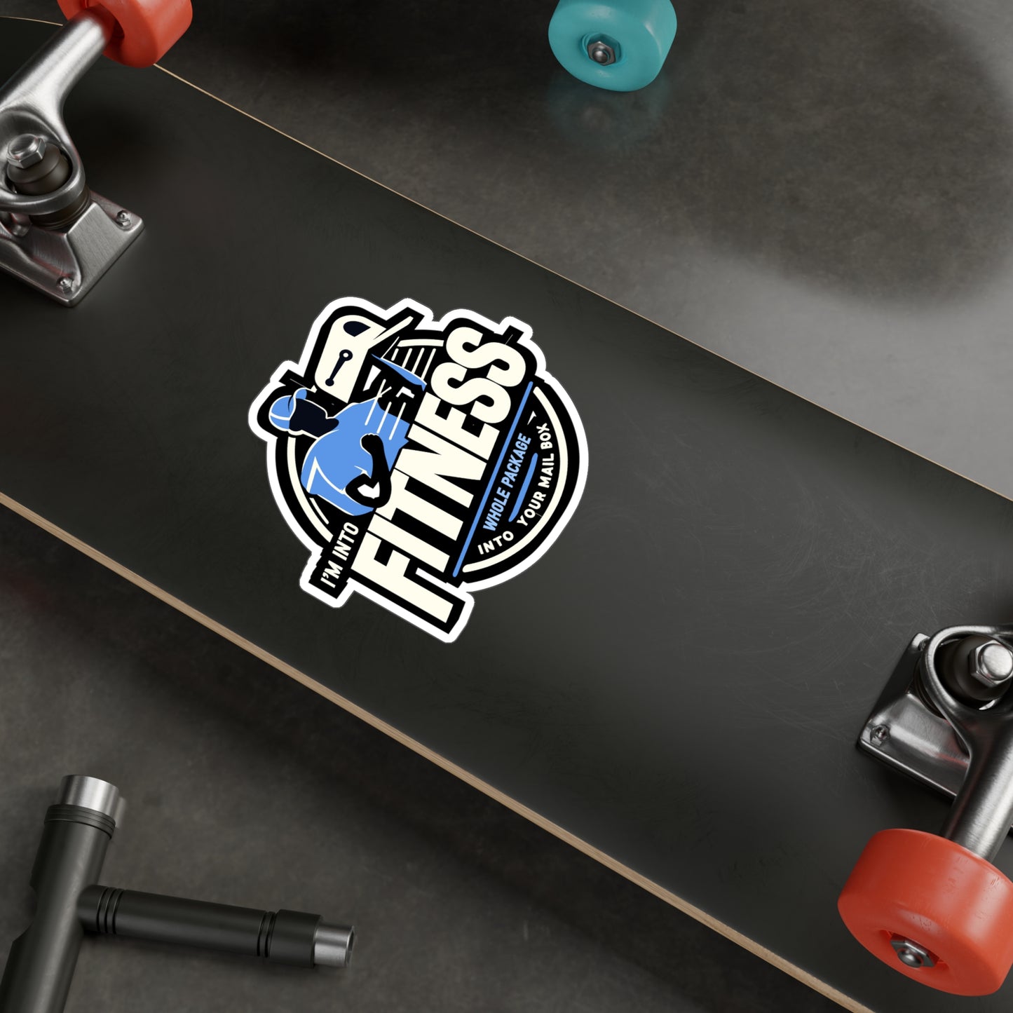 I'm Into Fitness  Whole Package In Your Mailbox - Postal worker Sticker for Laptop Sticker. Water Bottle Sticker, Vinyl Funny postal worker Decal - Postal worker Gift