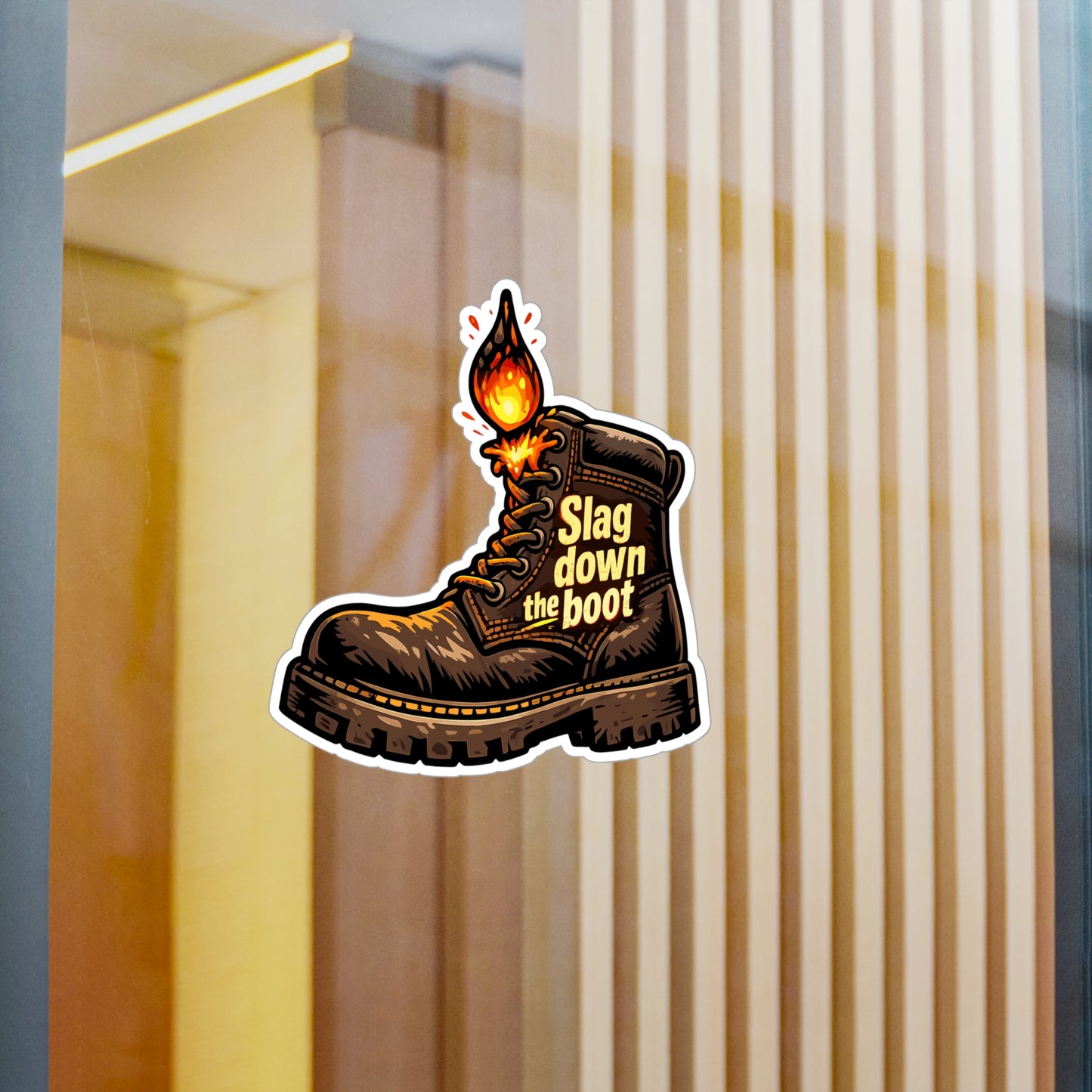 Welder Sticker Slag down the boot Welding Fabricator Arch Design Vinyl Waterproof Decals for Laptop Water Bottle