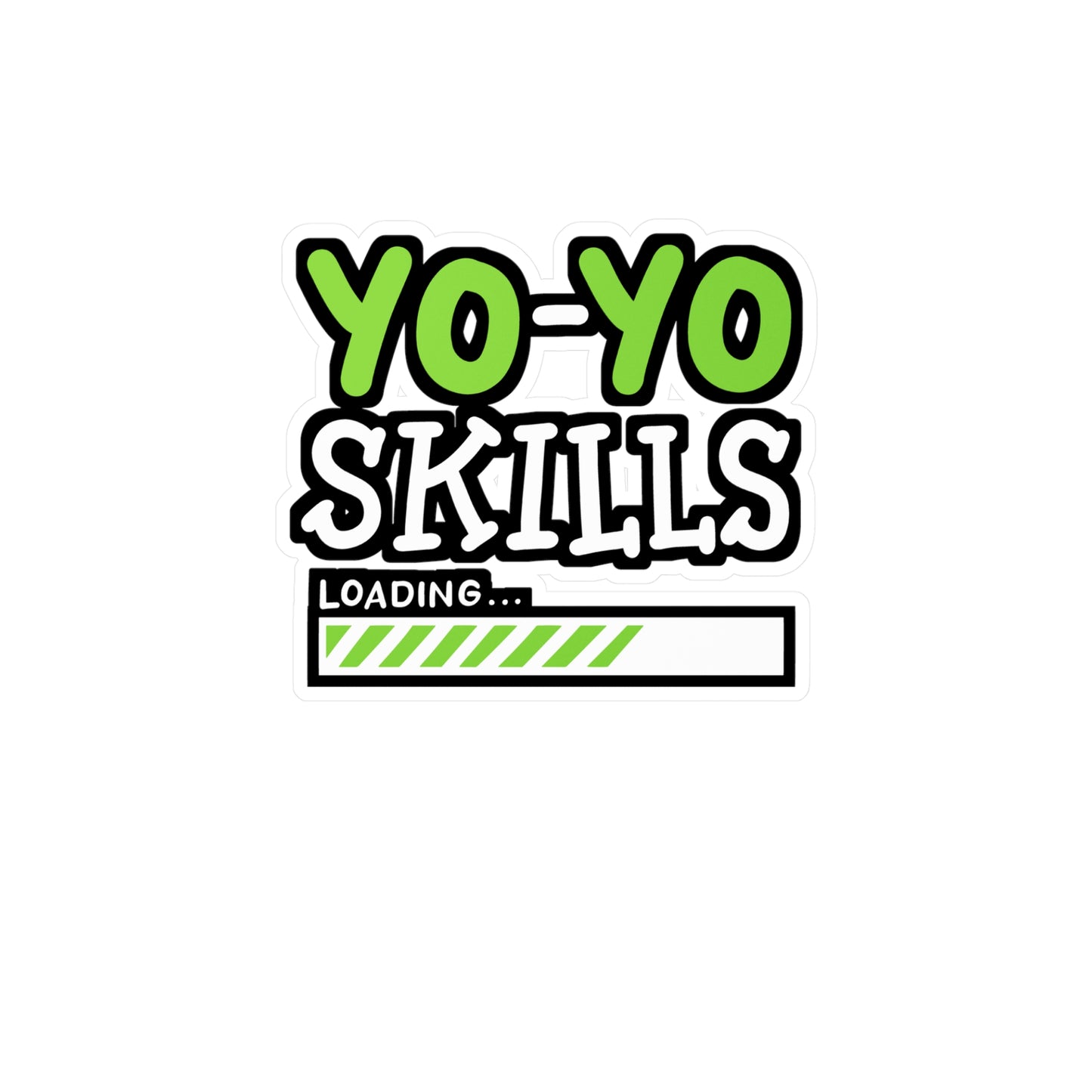 YoYo Skills Loading - Yoyo Sticker for Car Window Laptop Sticker. Water Bottle Sticker, Vinyl Game Decal, 90s Sticker - Yoyo Gift