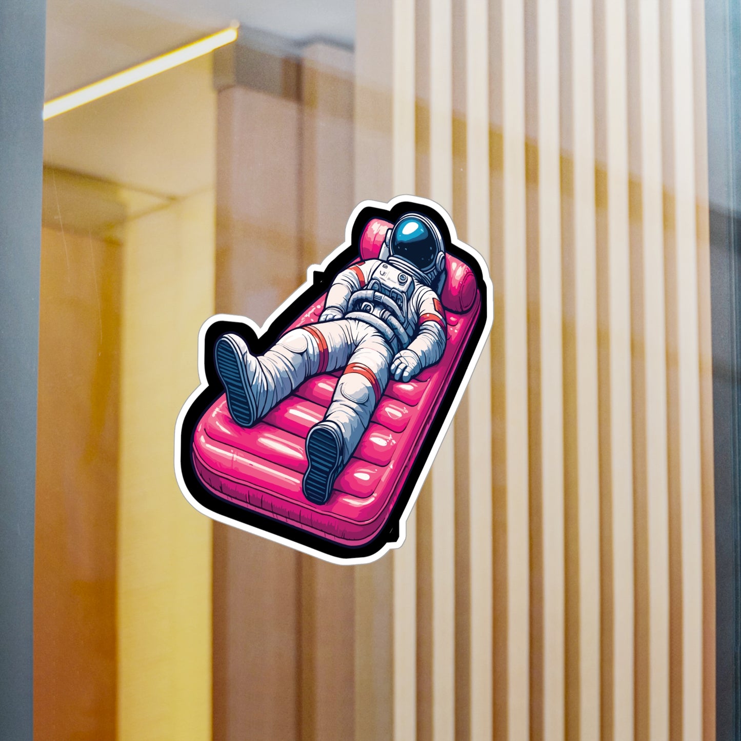 Vacation Astronaut - Astronaut Sticker for Laptop Sticker. Water Bottle Sticker, Vinyl Vacation Decal - Astronaut Gift