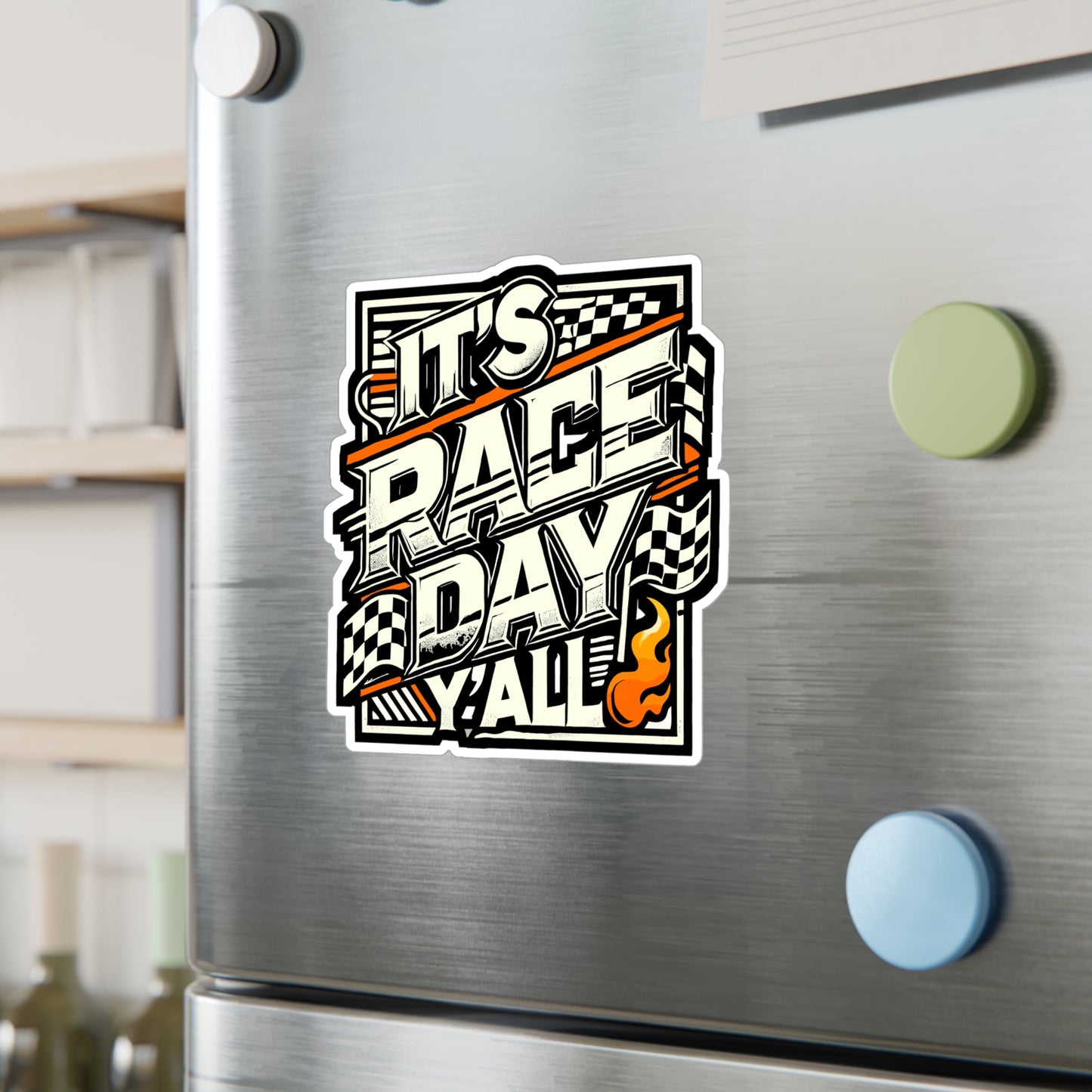 It's Race Day Y'all - Car racing Sticker for Laptop Sticker. Water Bottle Sticker, Vinyl Mechanic Decal - Car racing Gift