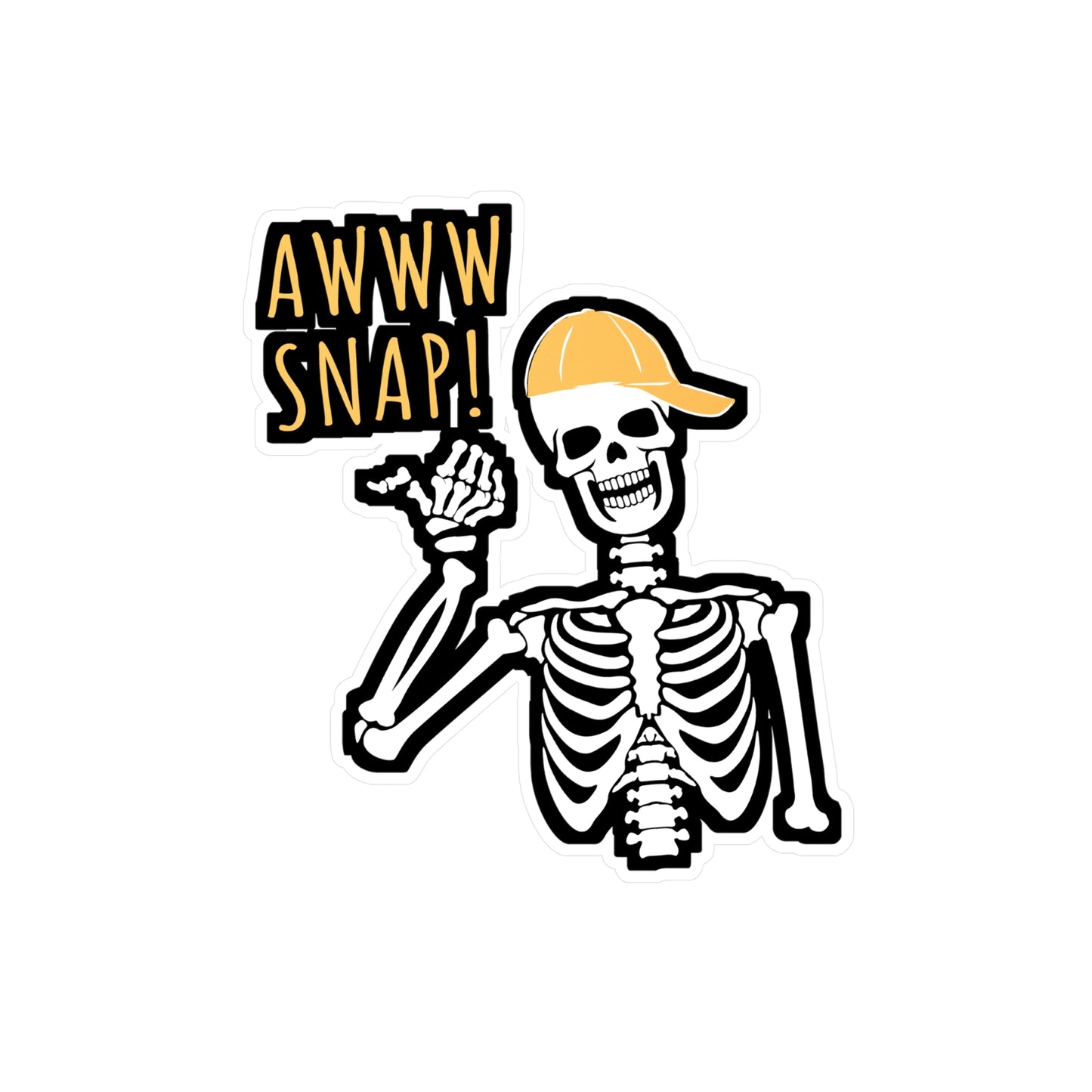 Awww Snap - Broken Sticker for Car Window Laptop Sticker. Water Bottle Sticker, Vinyl Arm Decal, Fracture Sticker - Broken Gift