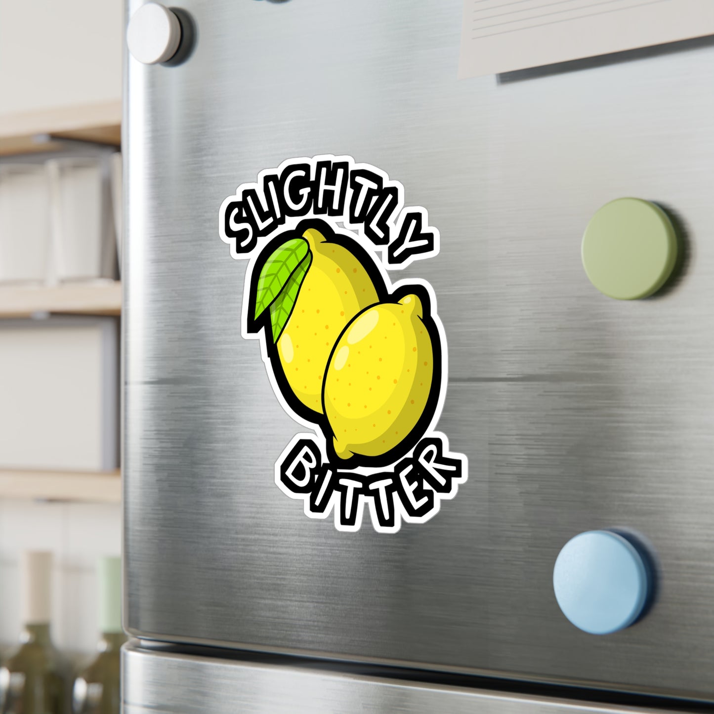 Slightly Bitter | Lemonade Sticker | Lemon Decals | Squeazy Laptop Sticker | Lemonade Gift | Lemon Gift