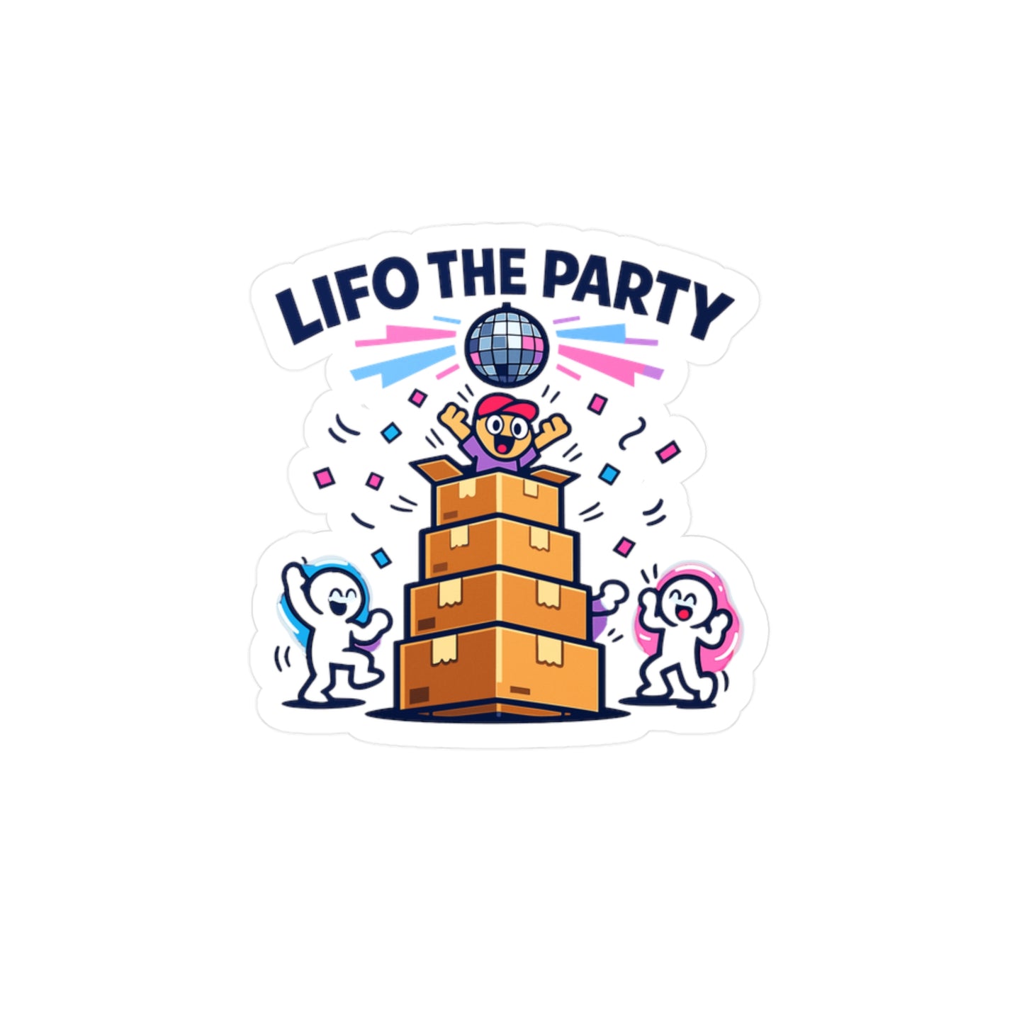Accountant  Sticker LIFO the Party Funny Accounting Decals Waterproof Vinyl for Laptop Water Bottle Balance Spreadsheet Amortization