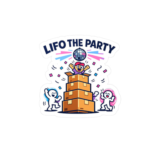 Accountant  Sticker LIFO the Party Funny Accounting Decals Waterproof Vinyl for Laptop Water Bottle Balance Spreadsheet Amortization