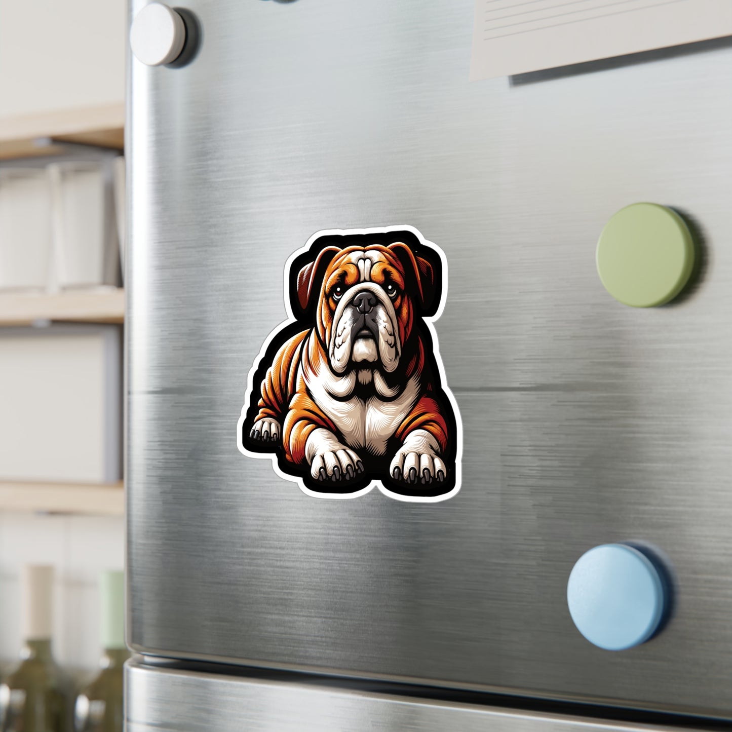 Bulldog Dog - Bulldog Sticker for Car Window Laptop Sticker. Water Bottle Sticker, Vinyl Dog Decal, Loyal Sticker - Bulldog Gift
