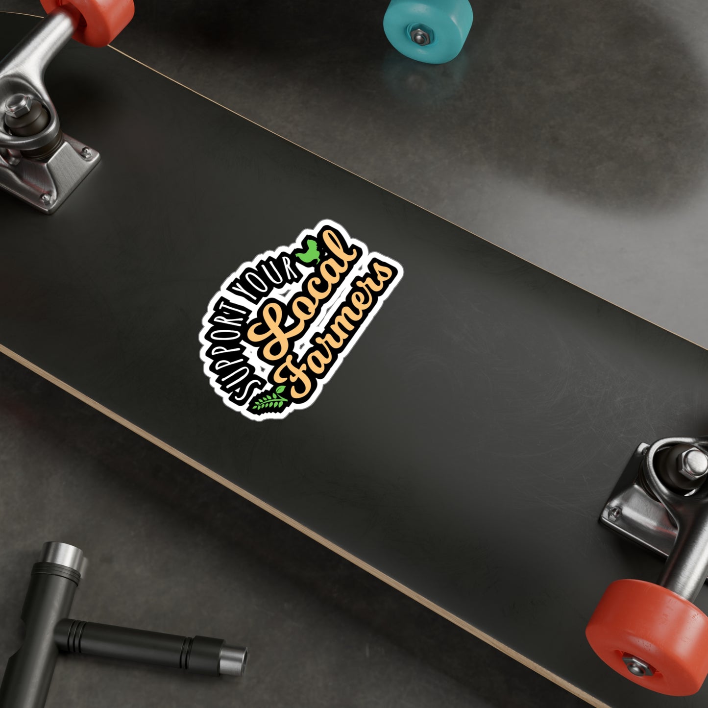 Support Your Local Farmers | Farmer Sticker | Tractor Decals | Livestock Laptop Sticker | Farmer Gift | Tractor Gift