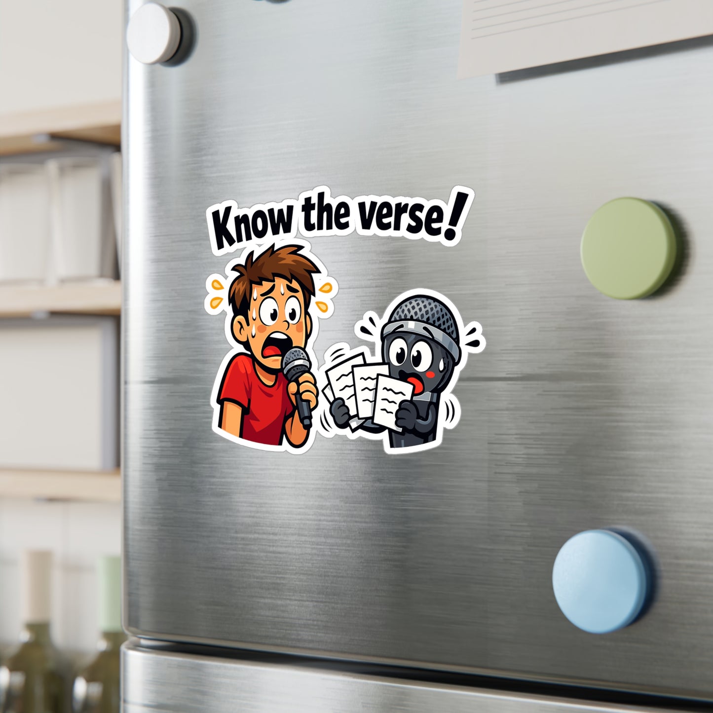 Karaoke Sticker Know the verse! Music Beer Booze Fun Waterproof Vinyl Decals for Laptop Water Bottle