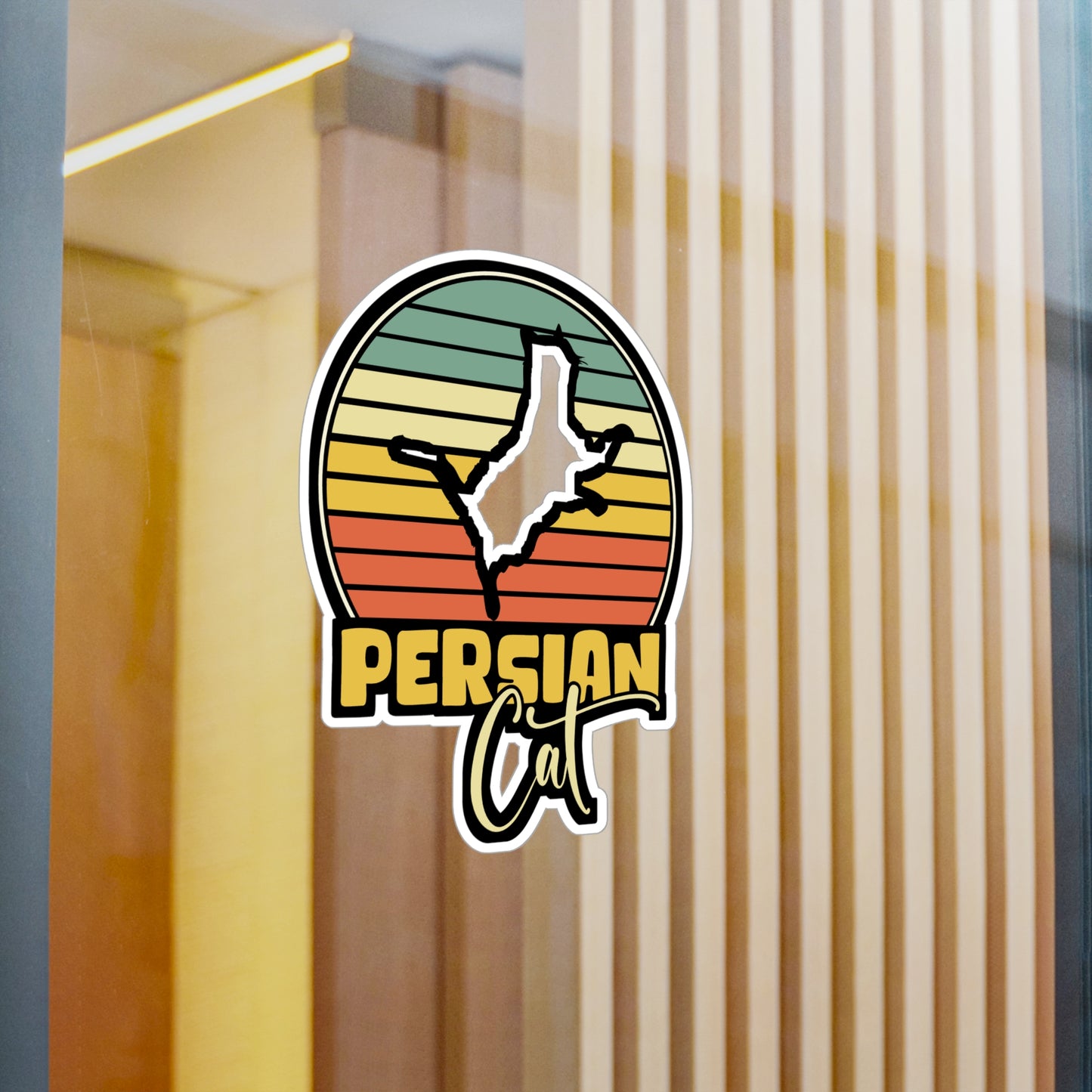 Persian Cat - Kittens Sticker for Car Window Laptop Sticker. Water Bottle Sticker, Vinyl Ruler Decal, Pet Sticker - Kittens Gift