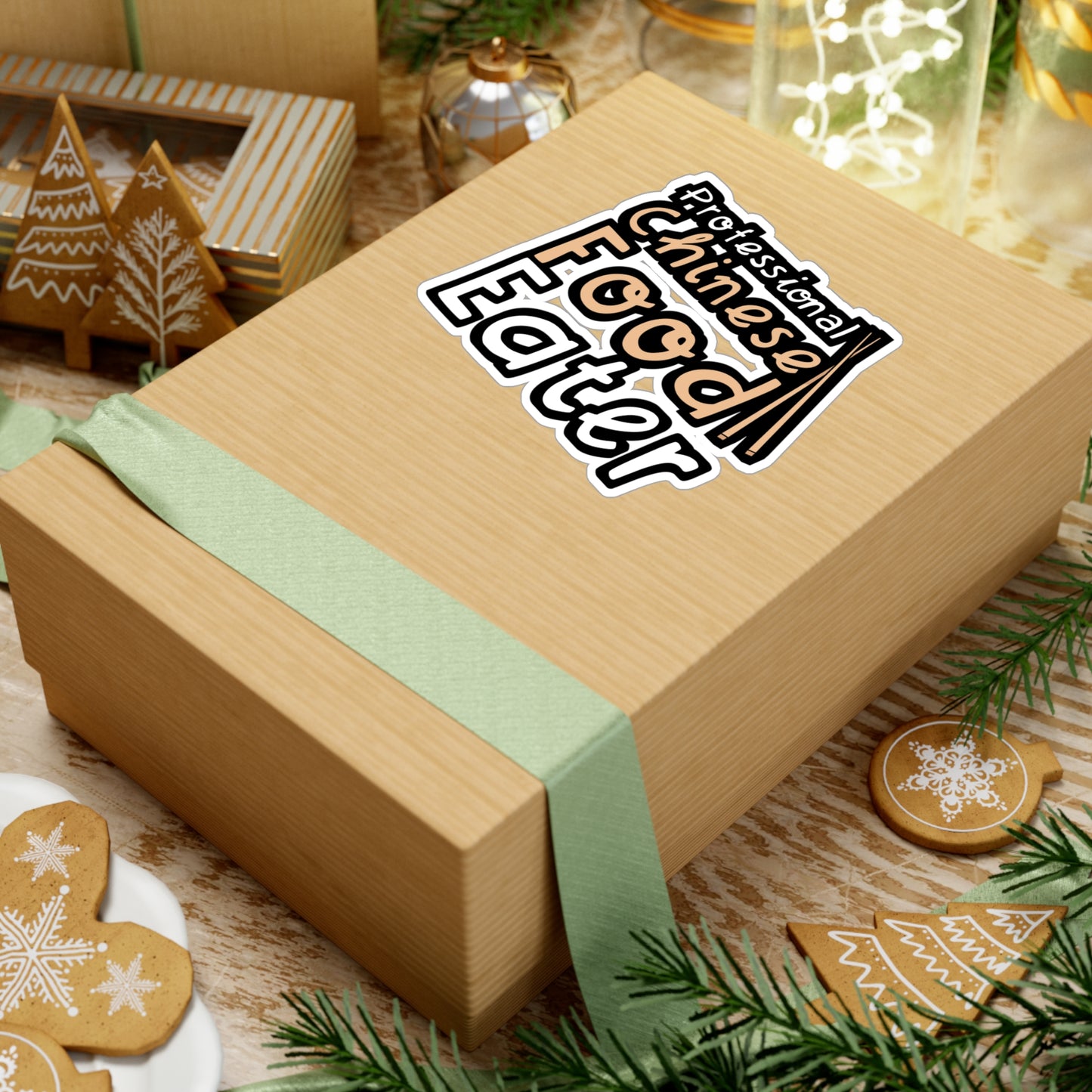 Professional Chinese Food Eater - Japanese Sticker for Wall, Laptop, Window, Truck, Car Japanese Gift Vinyl Food Decal Sticker