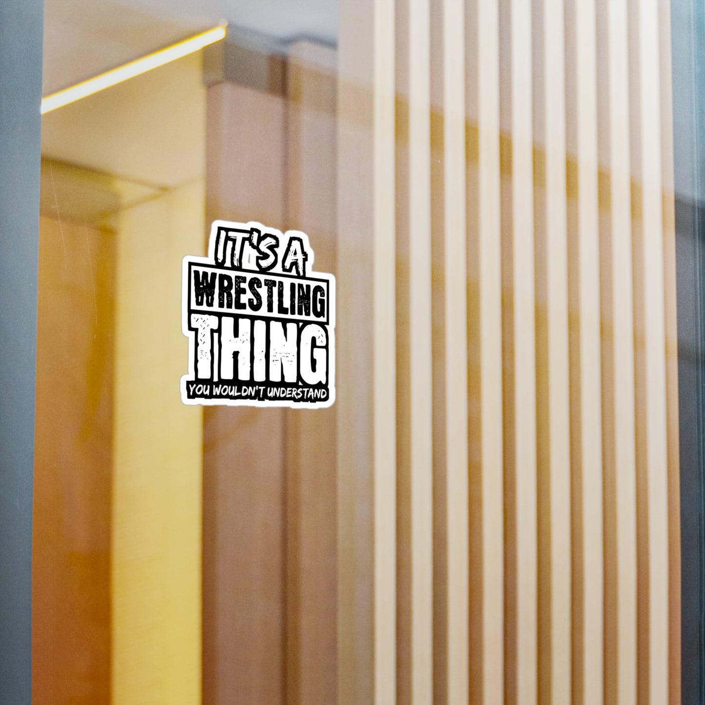 It's A Wrestling Thing You Wouldn't Understand - Wrestle Sticker for Laptop Sticker. Water Bottle Sticker, Vinyl Wrestling Decal - Wrestle Gift