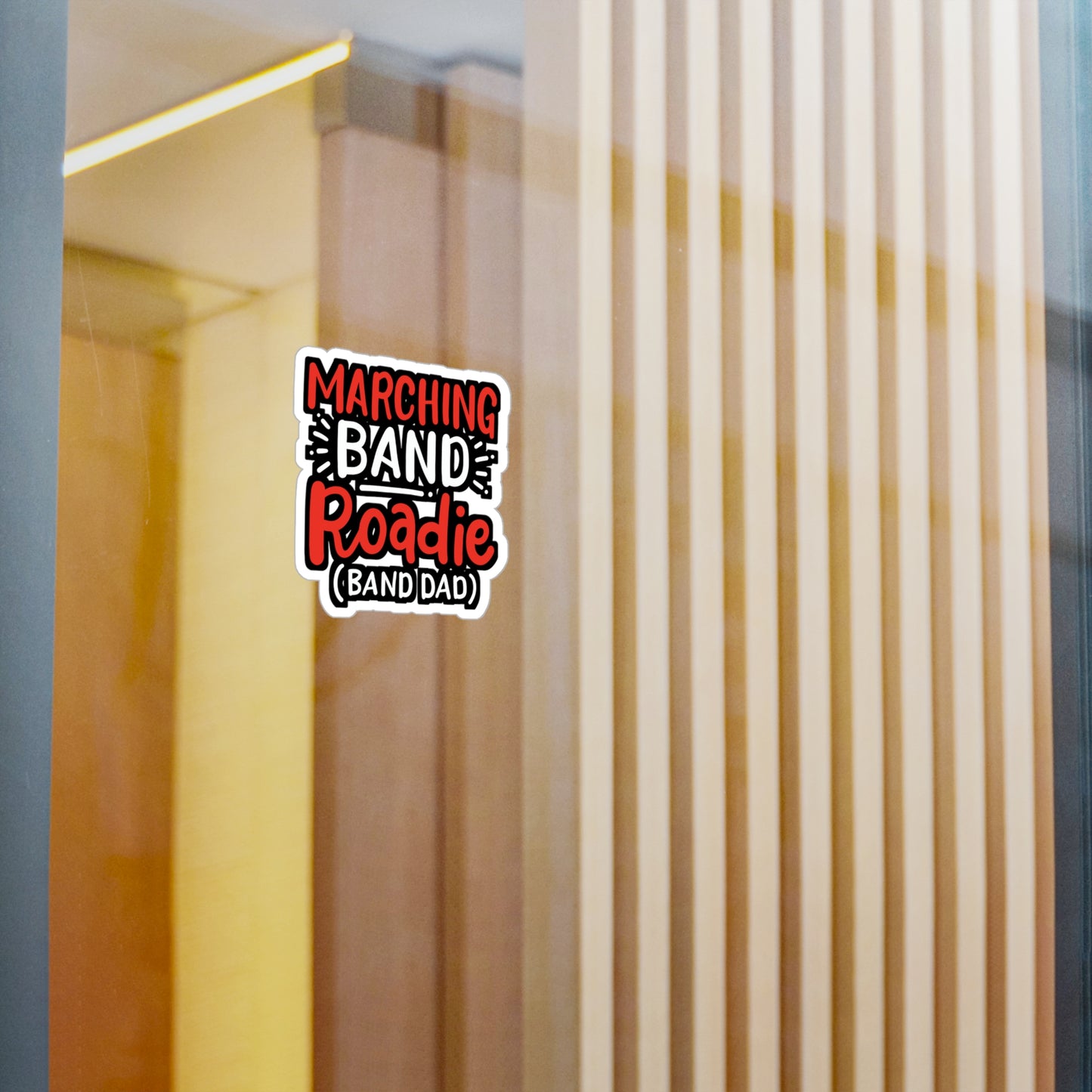 Marching Band Roadie - Marching-band Sticker for Window Laptop Sticker. Water Bottle Sticker, Vinyl Percussion Decal - Marching-band Gift