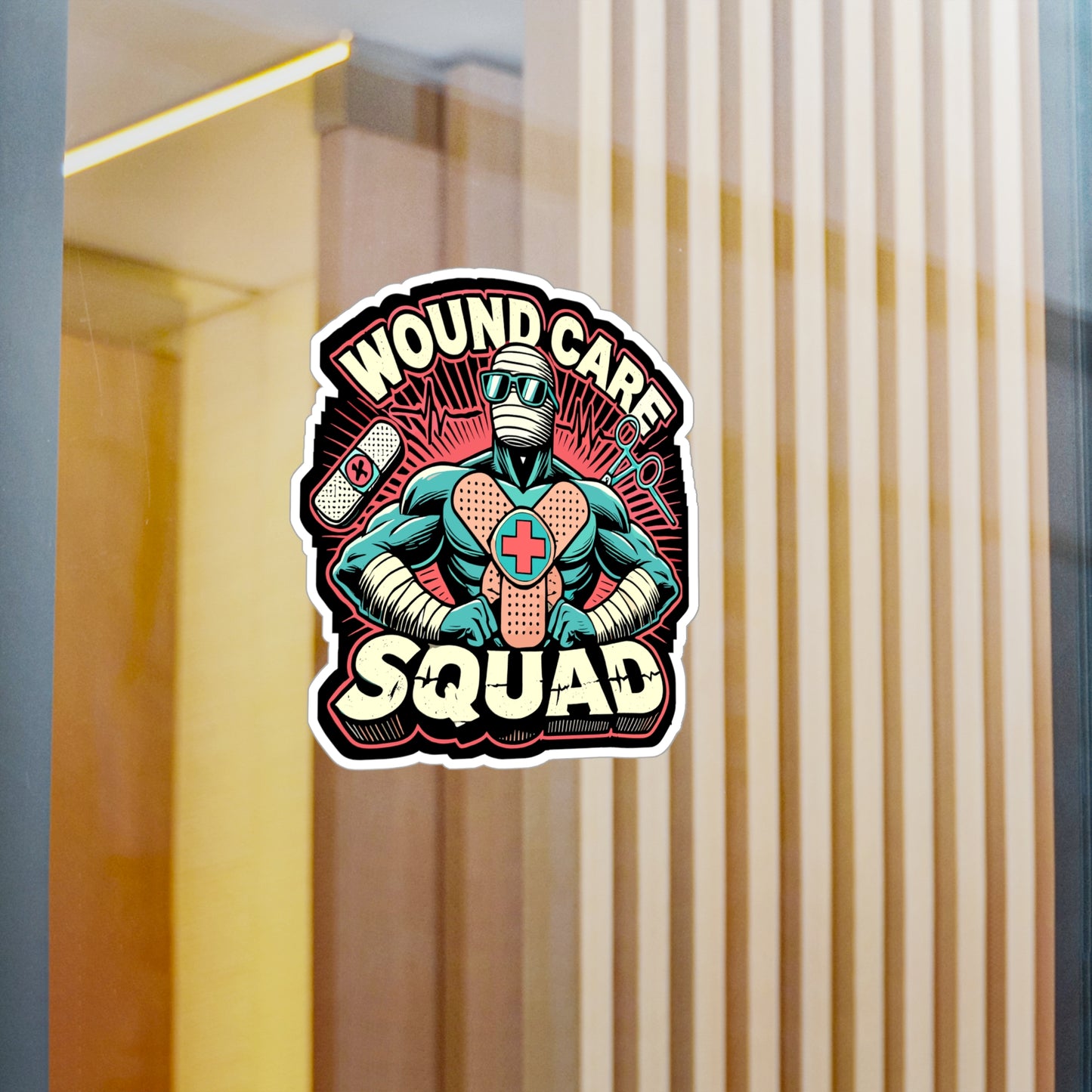 Wound Care Squad - Nurse Sticker for Laptop Sticker. Water Bottle Sticker, Vinyl Nursing student Decal - Nurse Gift