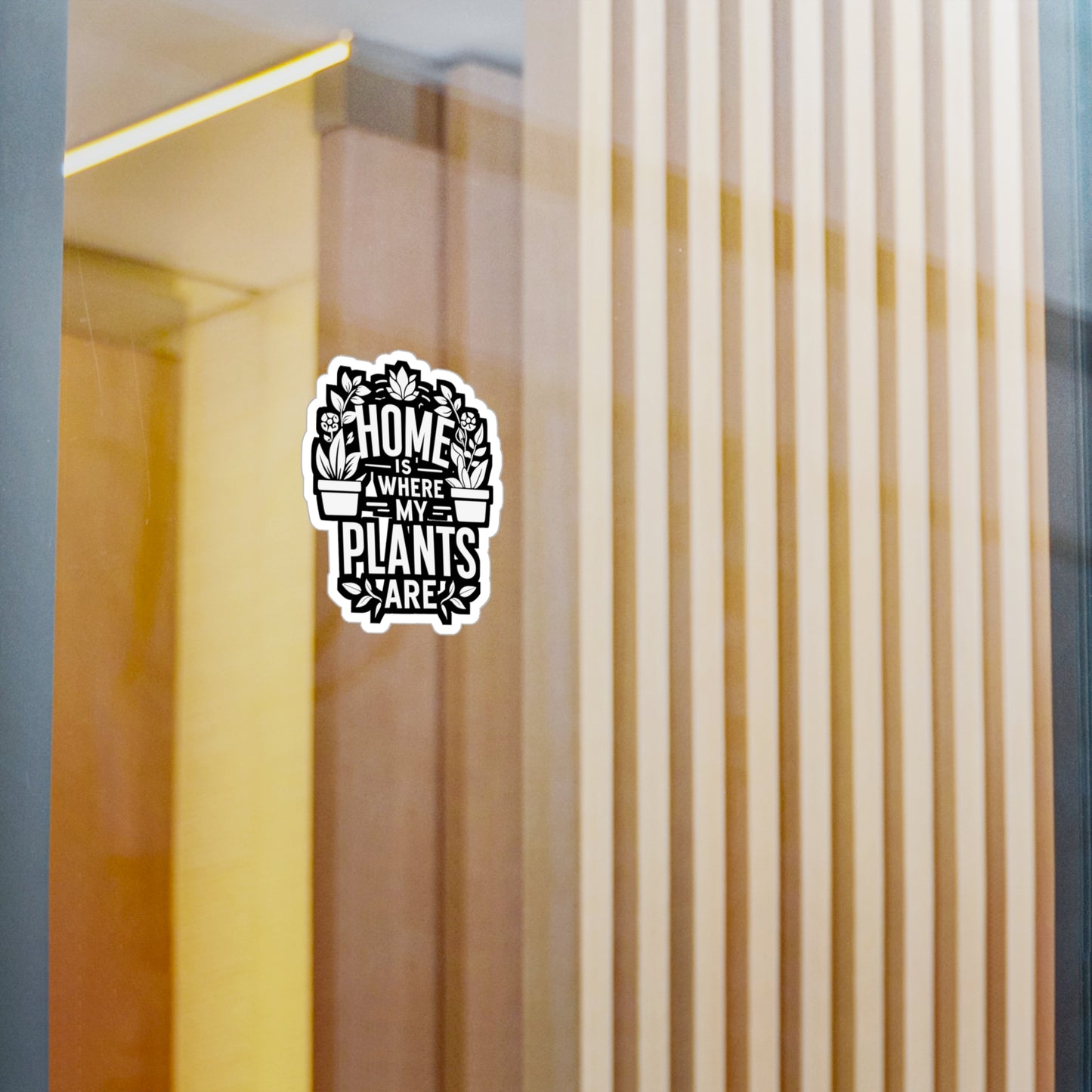 Home Is Where My Plants Are - Gardening Sticker for Laptop Sticker. Water Bottle Sticker, Vinyl Landscaper Decal - Gardening Gift