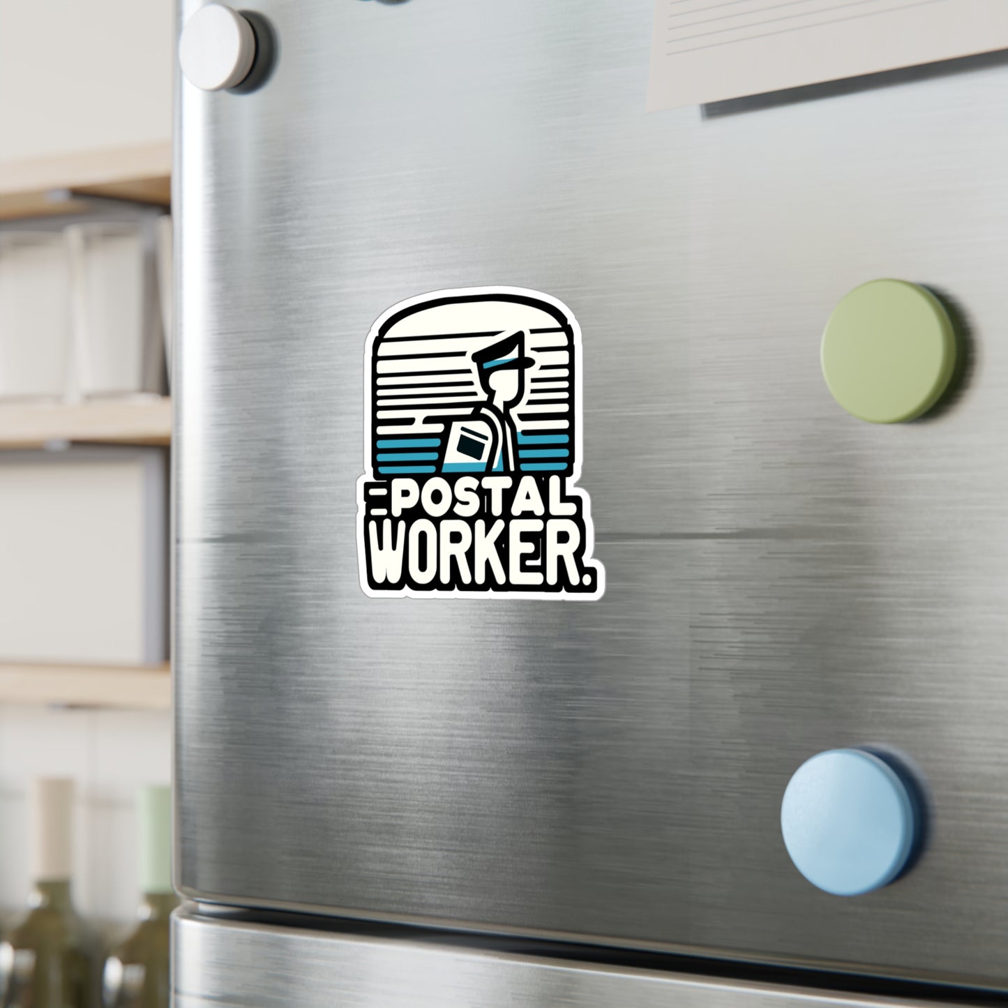 Postal Worker - Postal worker Sticker for Laptop Sticker. Water Bottle Sticker, Vinyl Funny postal worker Decal - Postal worker Gift
