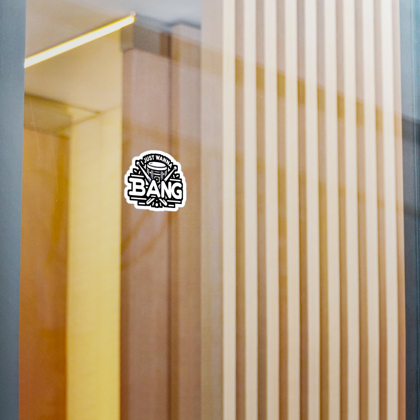 I just wanna bang - Audio-engineer Sticker for Laptop Sticker. Water Bottle Sticker, Vinyl Monitor Decal - Audio-engineer Gift