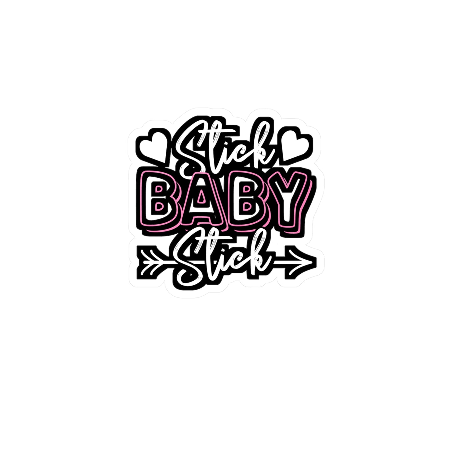 Stick Baby Stick - IVF Sticker for Car Window Laptop Sticker. Water Bottle Sticker, Vinyl Conceive Decal, Embryo Sticker - IVF Gift