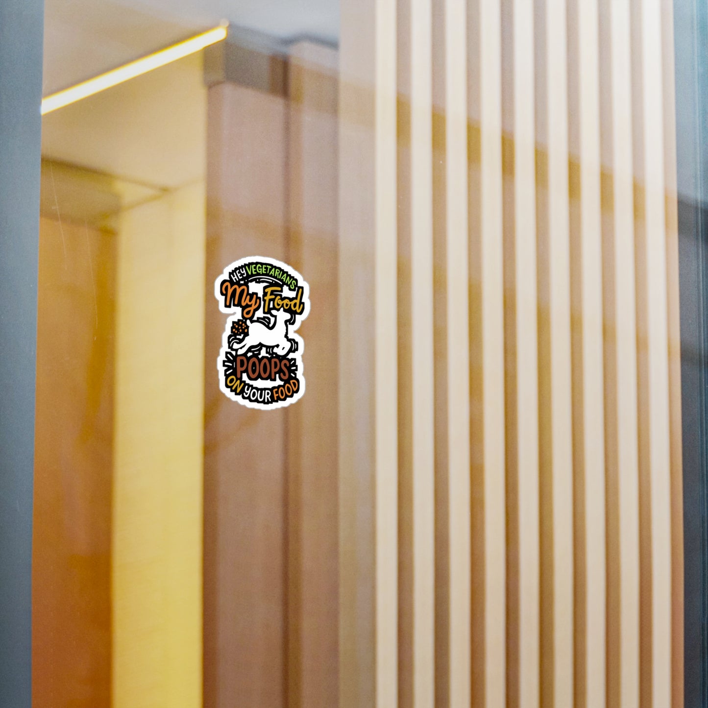 My Food Poops On Your Food - Carnivore Sticker for Laptop Sticker. Water Bottle Sticker, Vinyl Beef Decal - Carnivore Gift